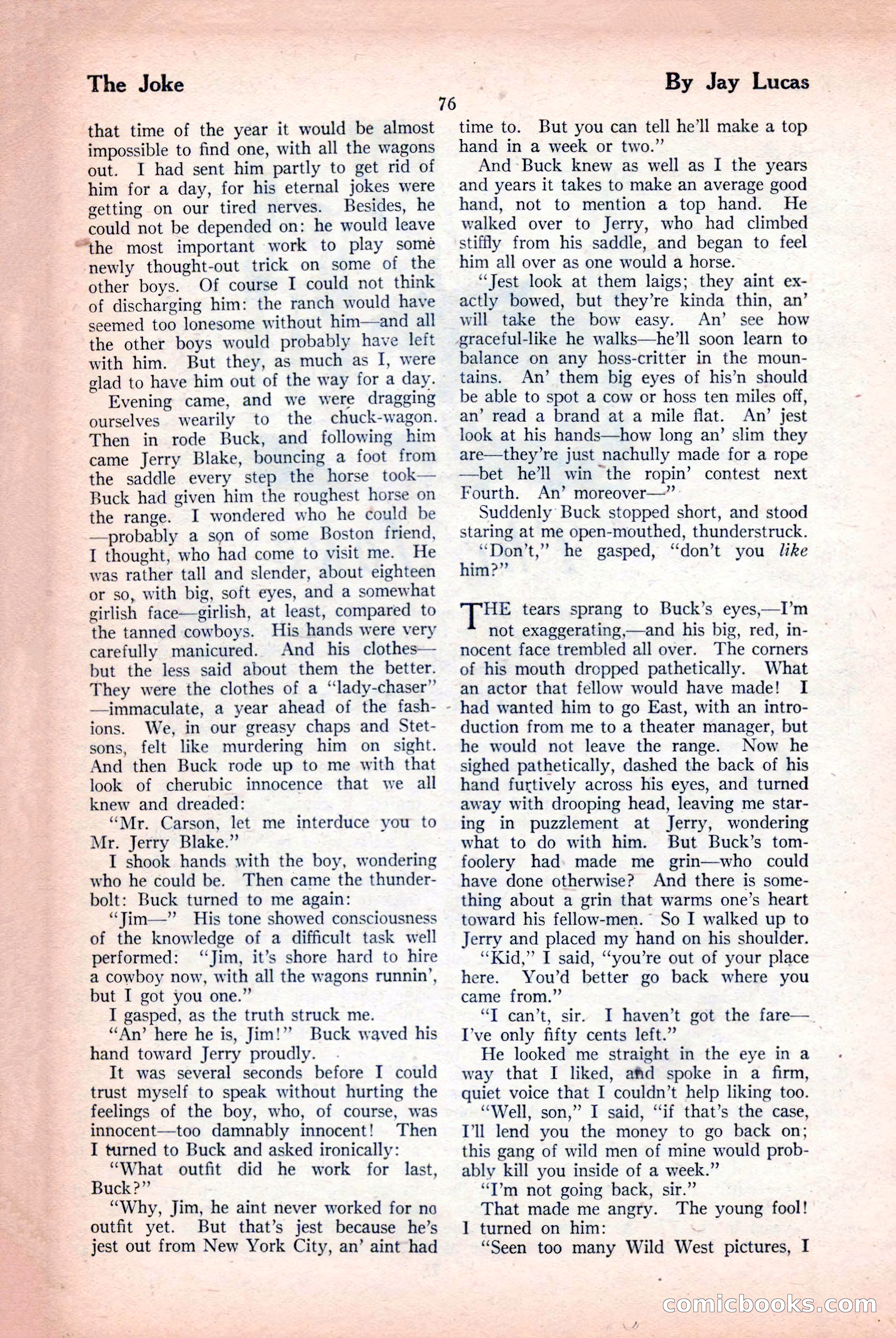 The Blue Book Magazine, April 1926 — page 78 of 208