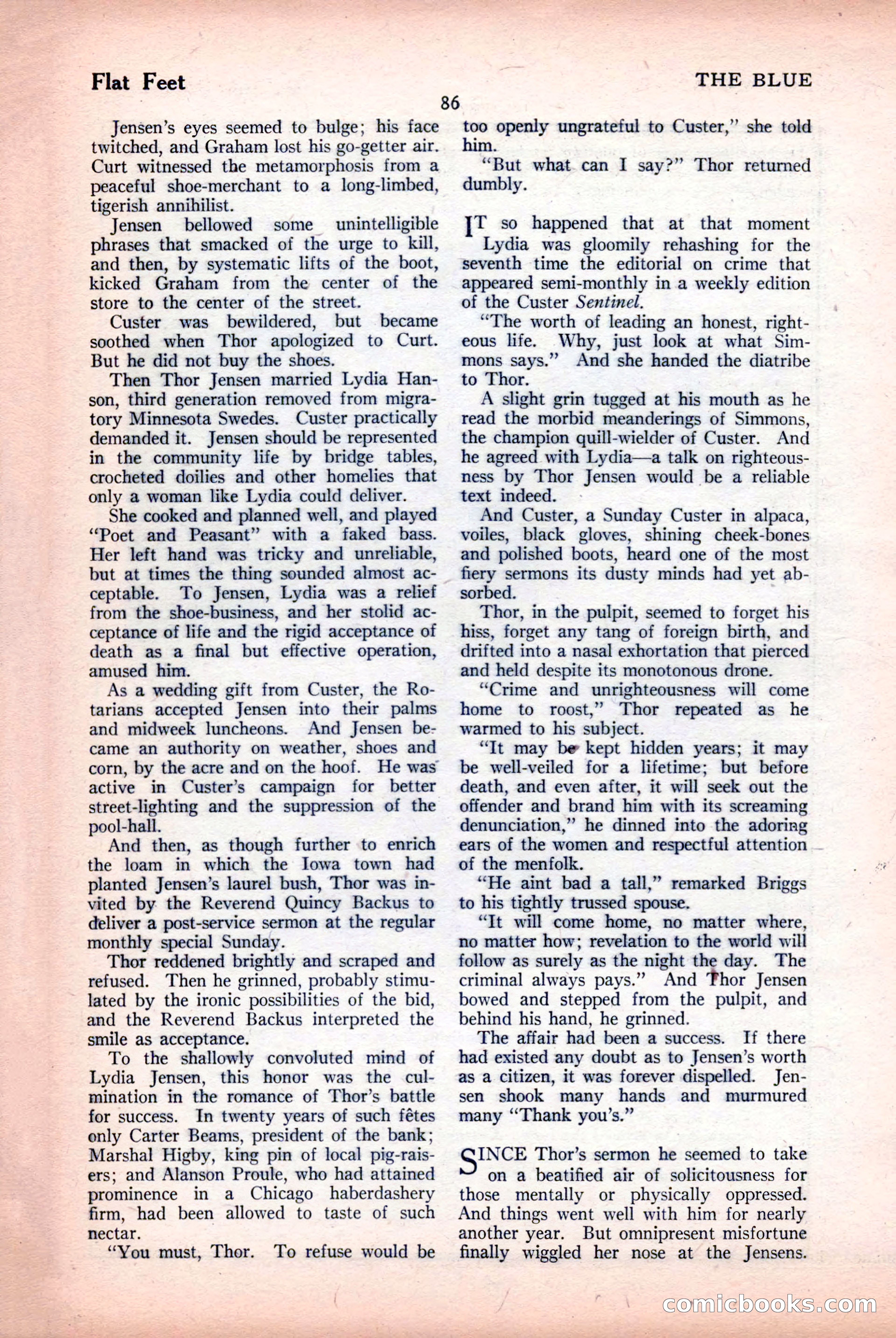 The Blue Book Magazine, April 1926 — page 88 of 208