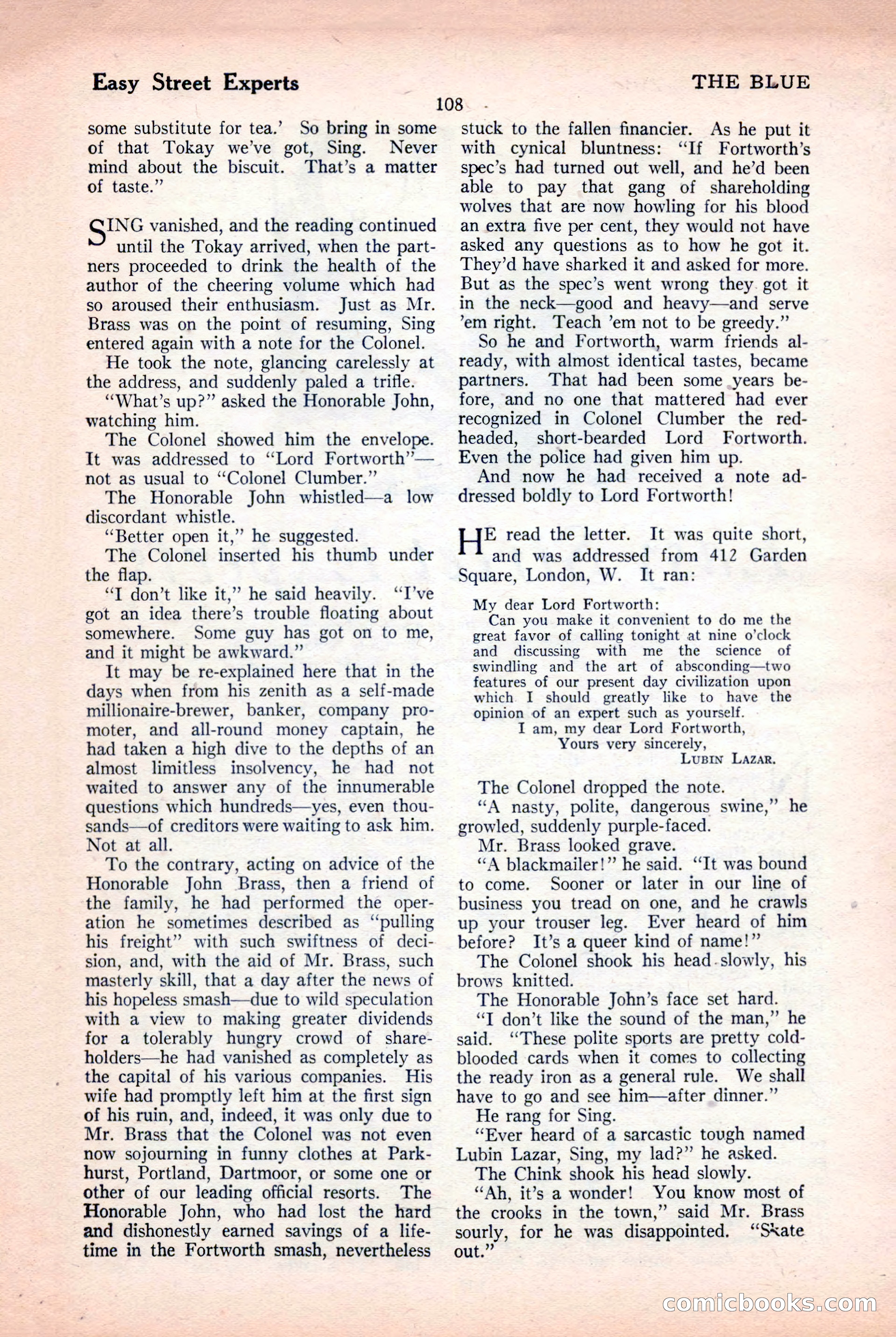 The Blue Book Magazine, April 1926 — page 110 of 208