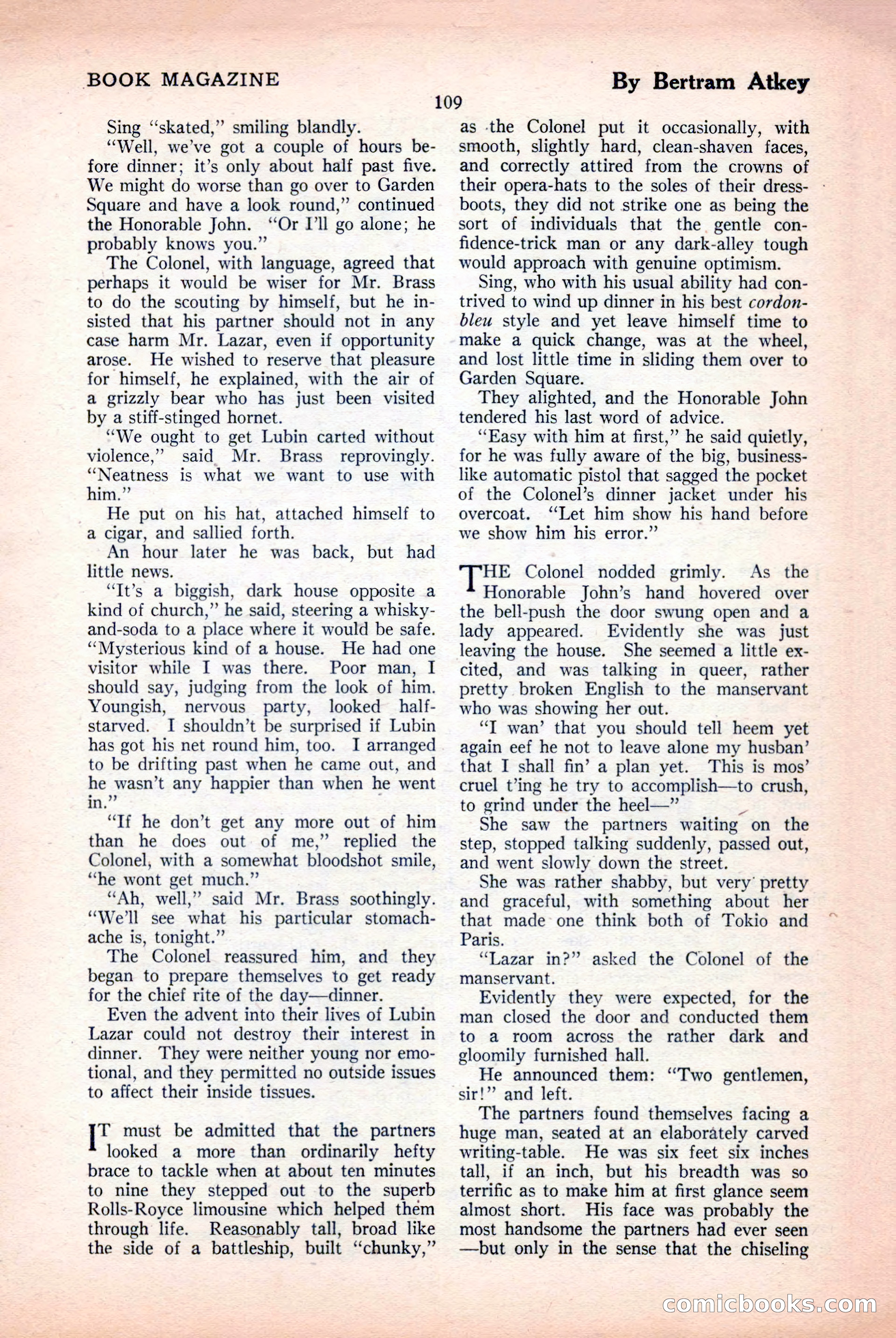 The Blue Book Magazine, April 1926 — page 111 of 208