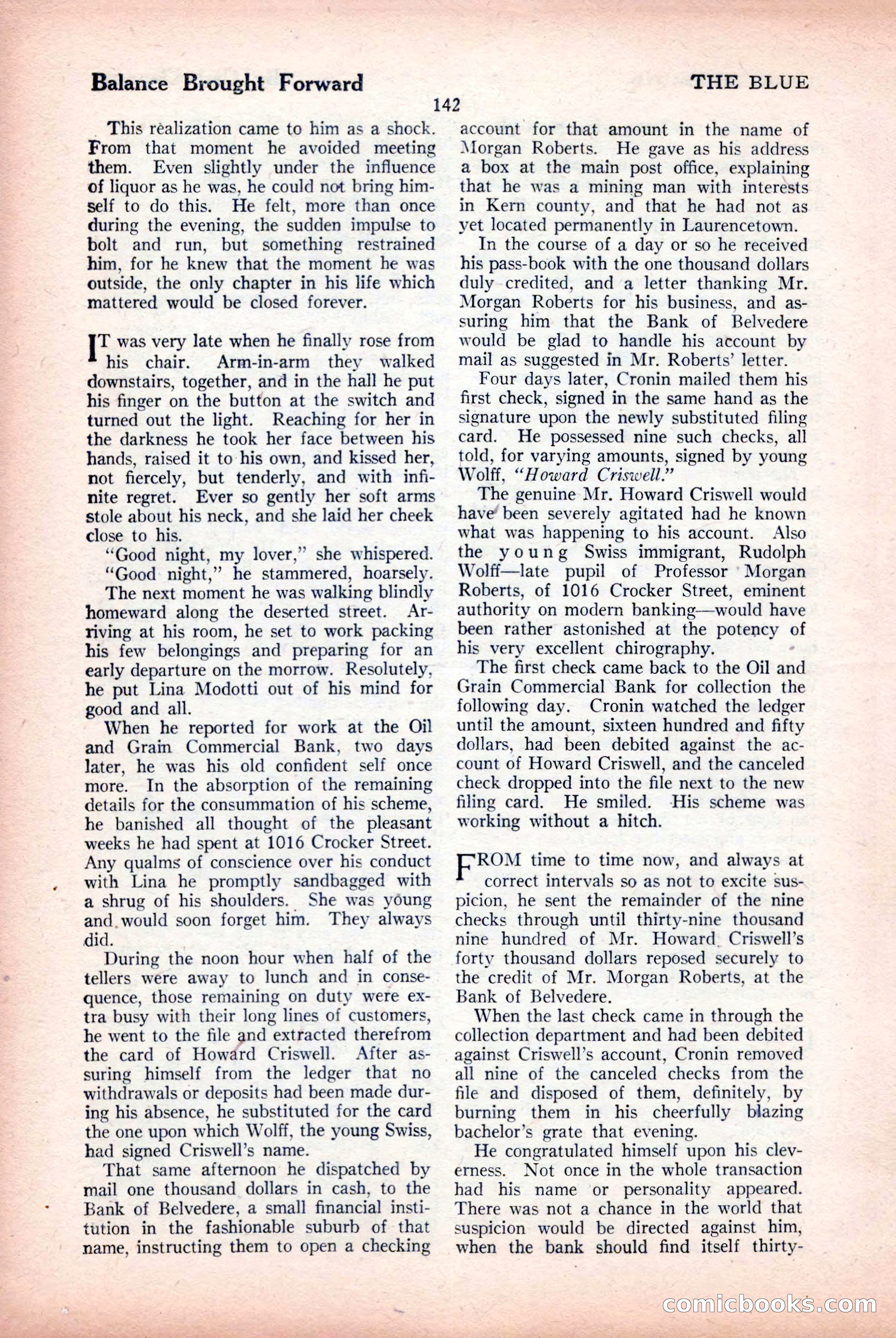 The Blue Book Magazine, April 1926 — page 144 of 208