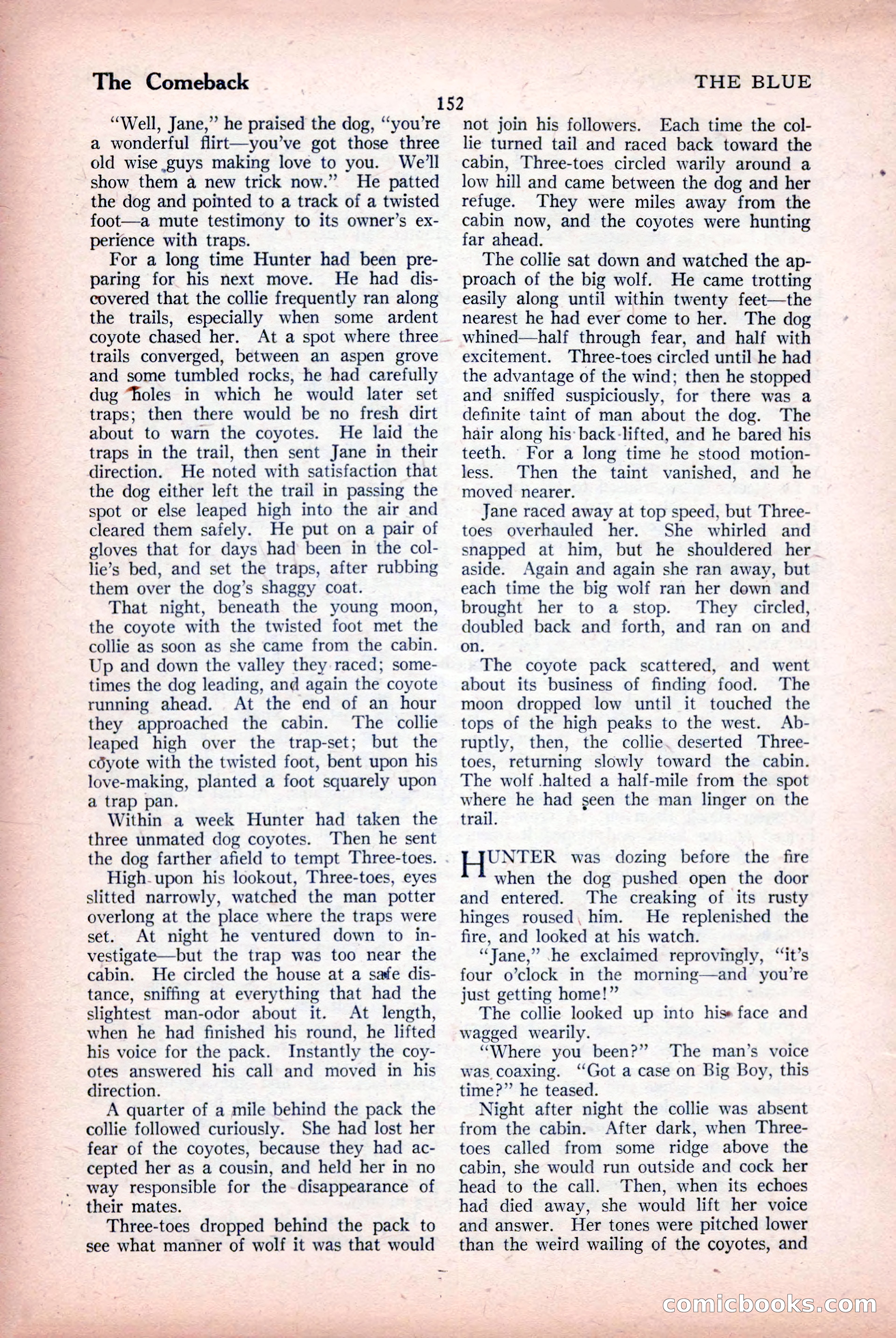 The Blue Book Magazine, April 1926 — page 154 of 208
