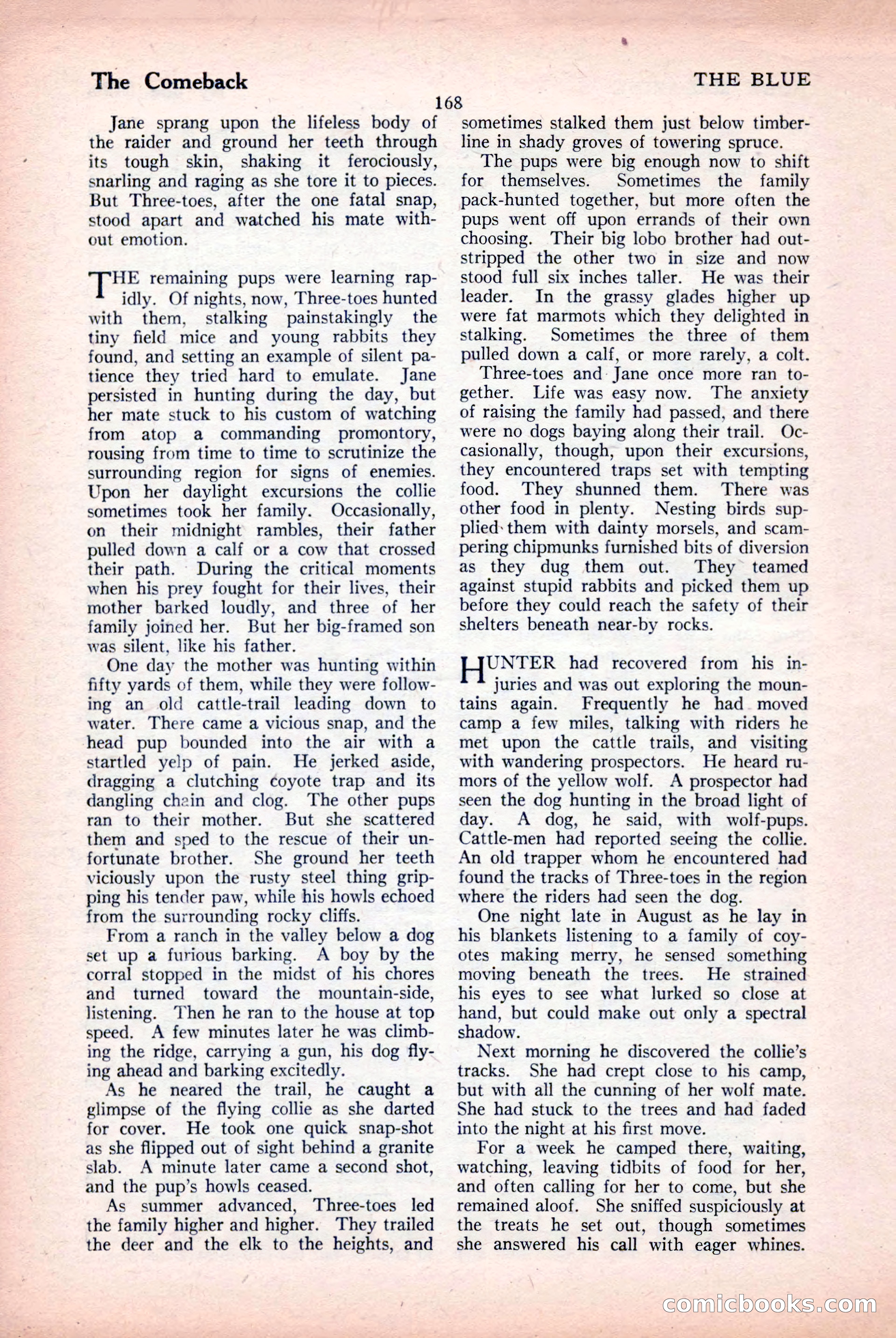 The Blue Book Magazine, April 1926 — page 170 of 208