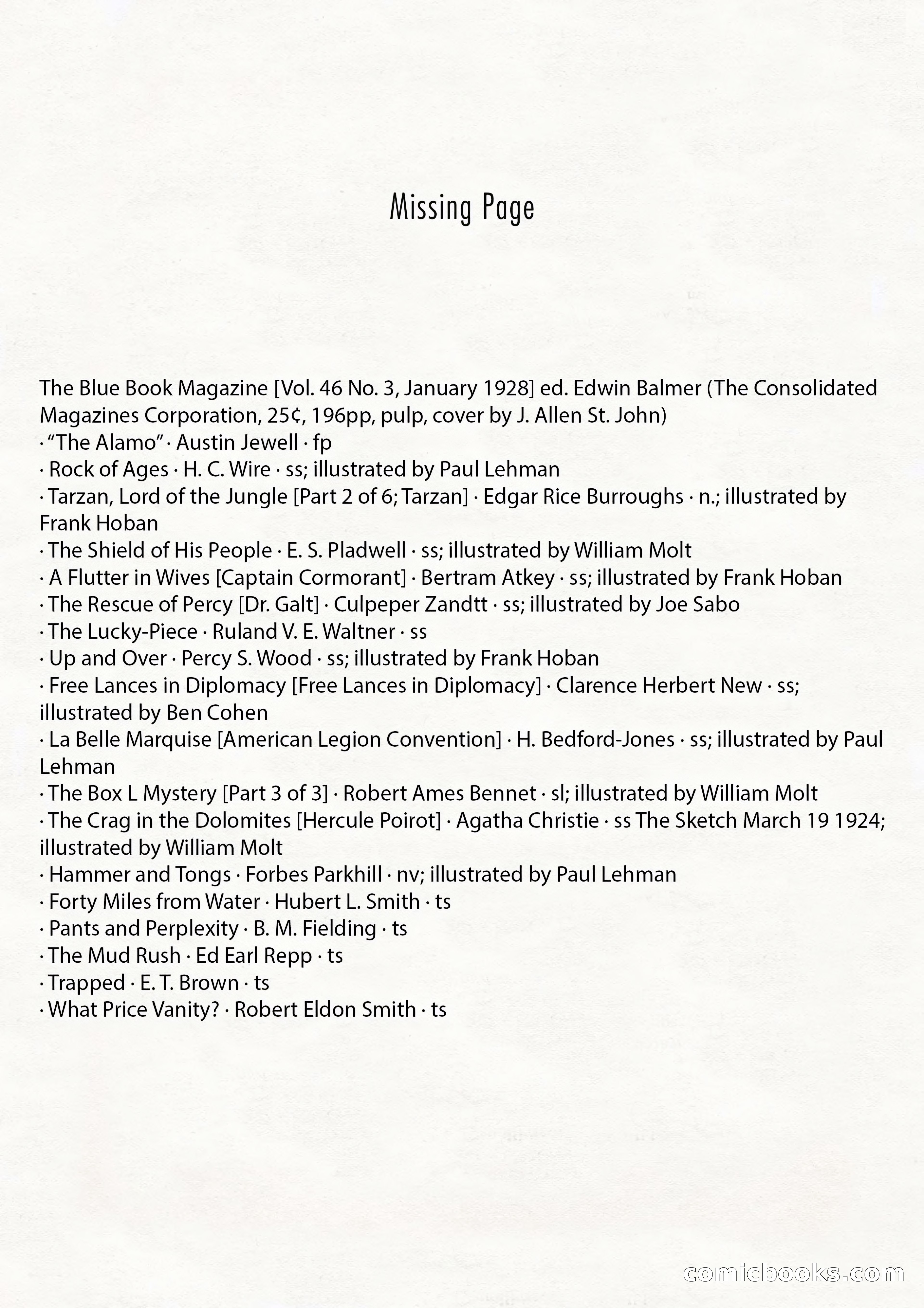 The Illustrated Blue Book Magazine, January 1928 — page 3 of 202