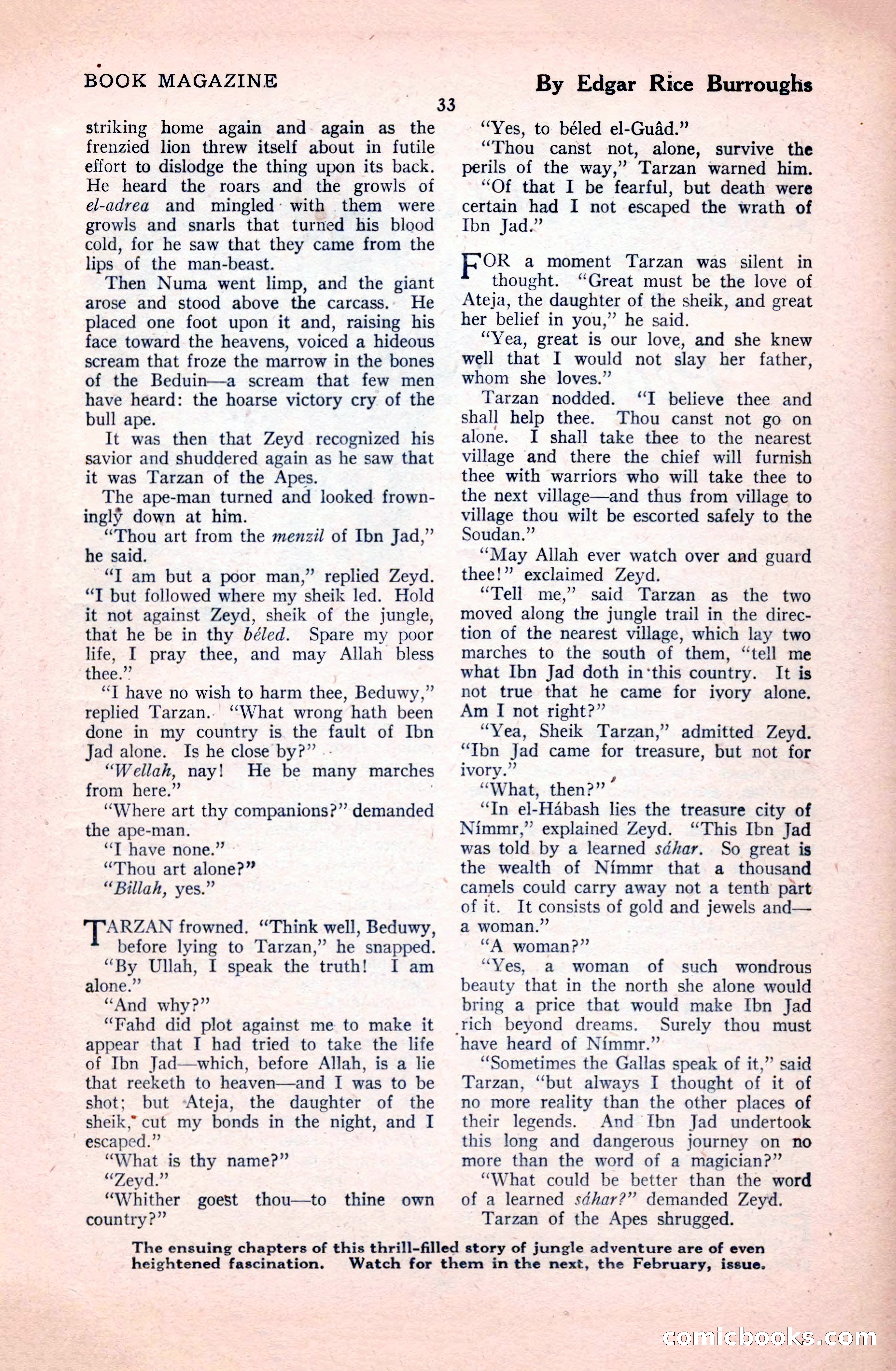The Illustrated Blue Book Magazine, January 1928 — page 33 of 202