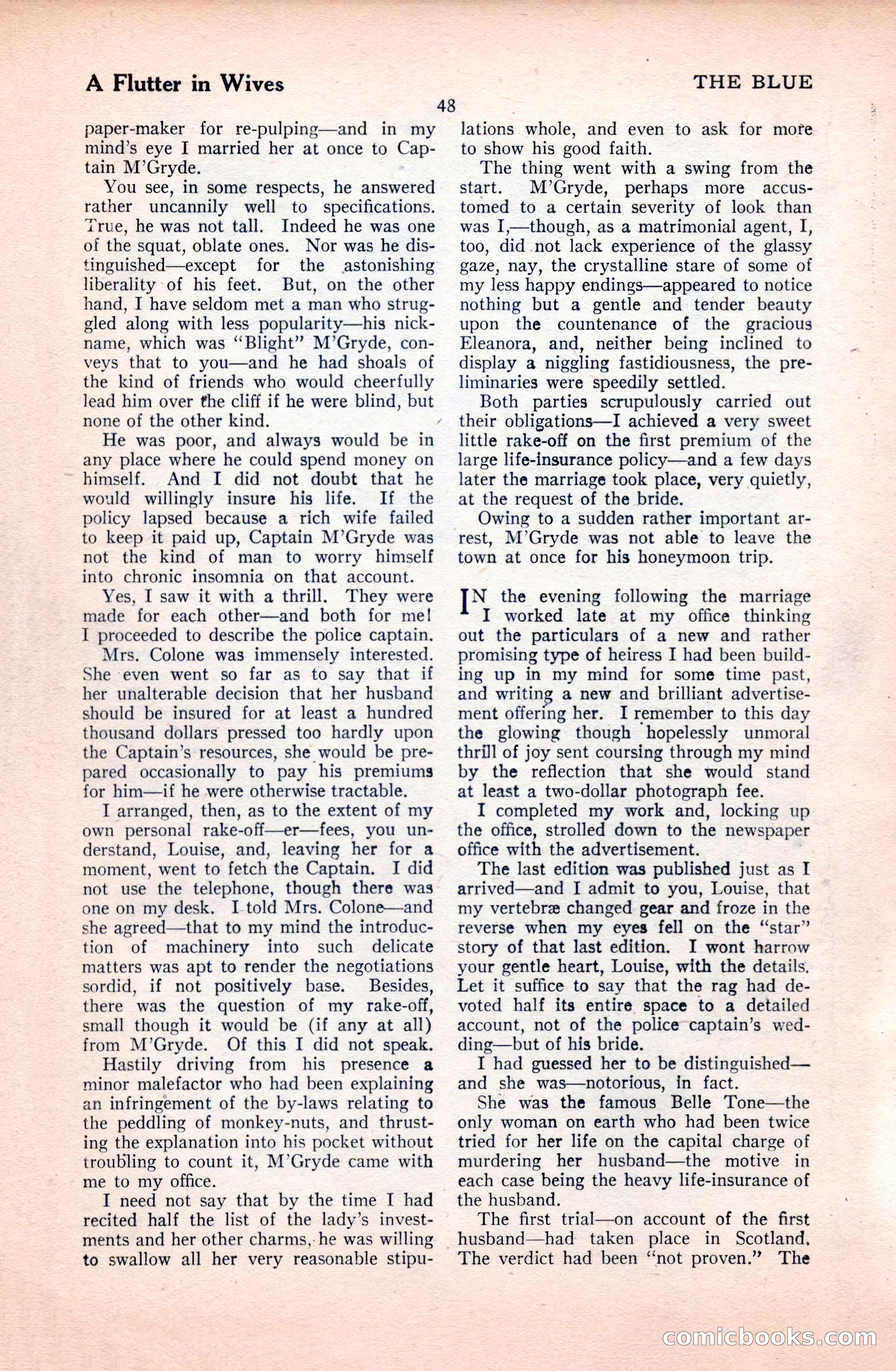 The Illustrated Blue Book Magazine, January 1928 — page 48 of 202