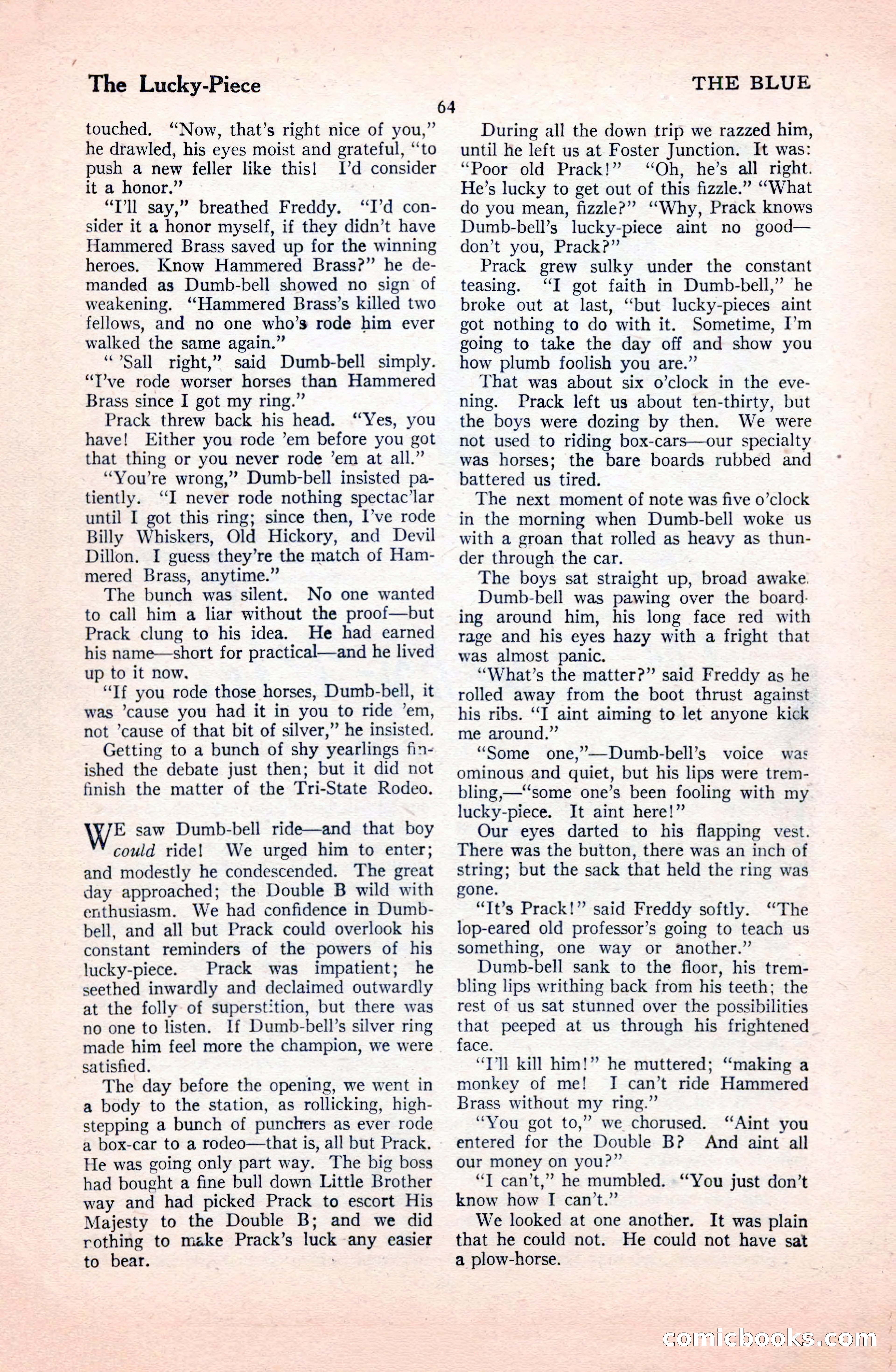 The Illustrated Blue Book Magazine, January 1928 — page 64 of 202