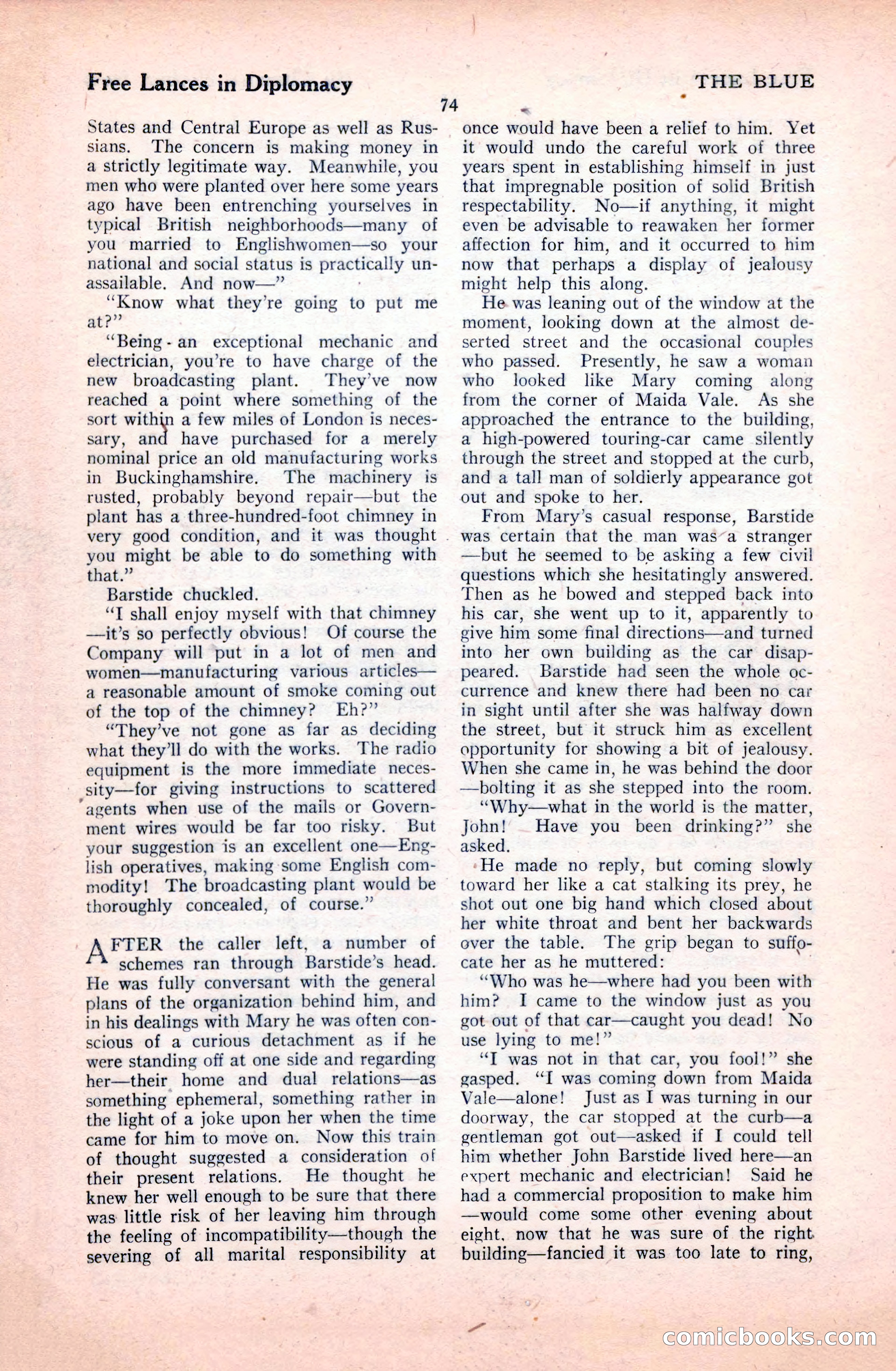 The Illustrated Blue Book Magazine, January 1928 — page 74 of 202