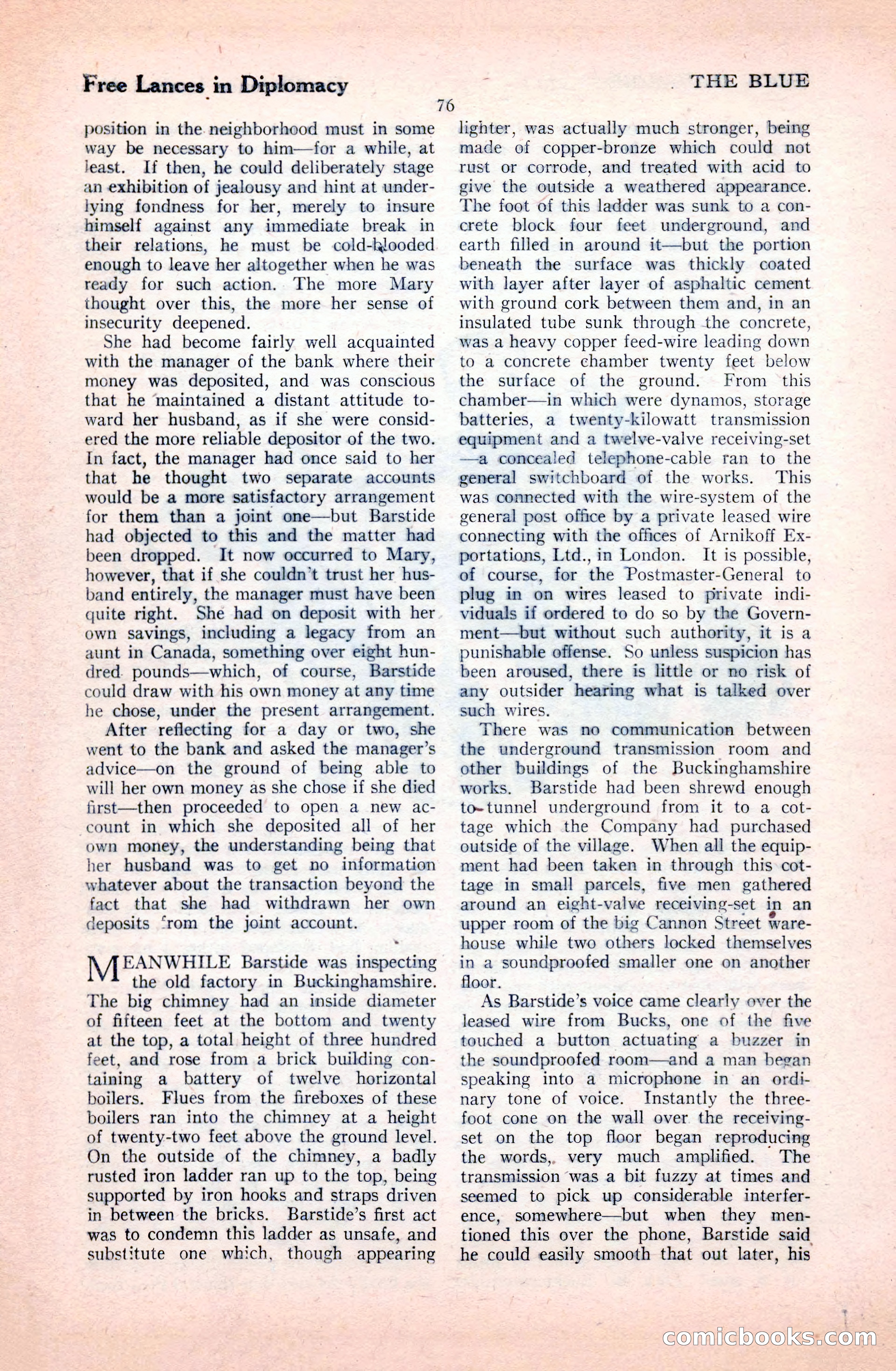 The Illustrated Blue Book Magazine, January 1928 — page 76 of 202