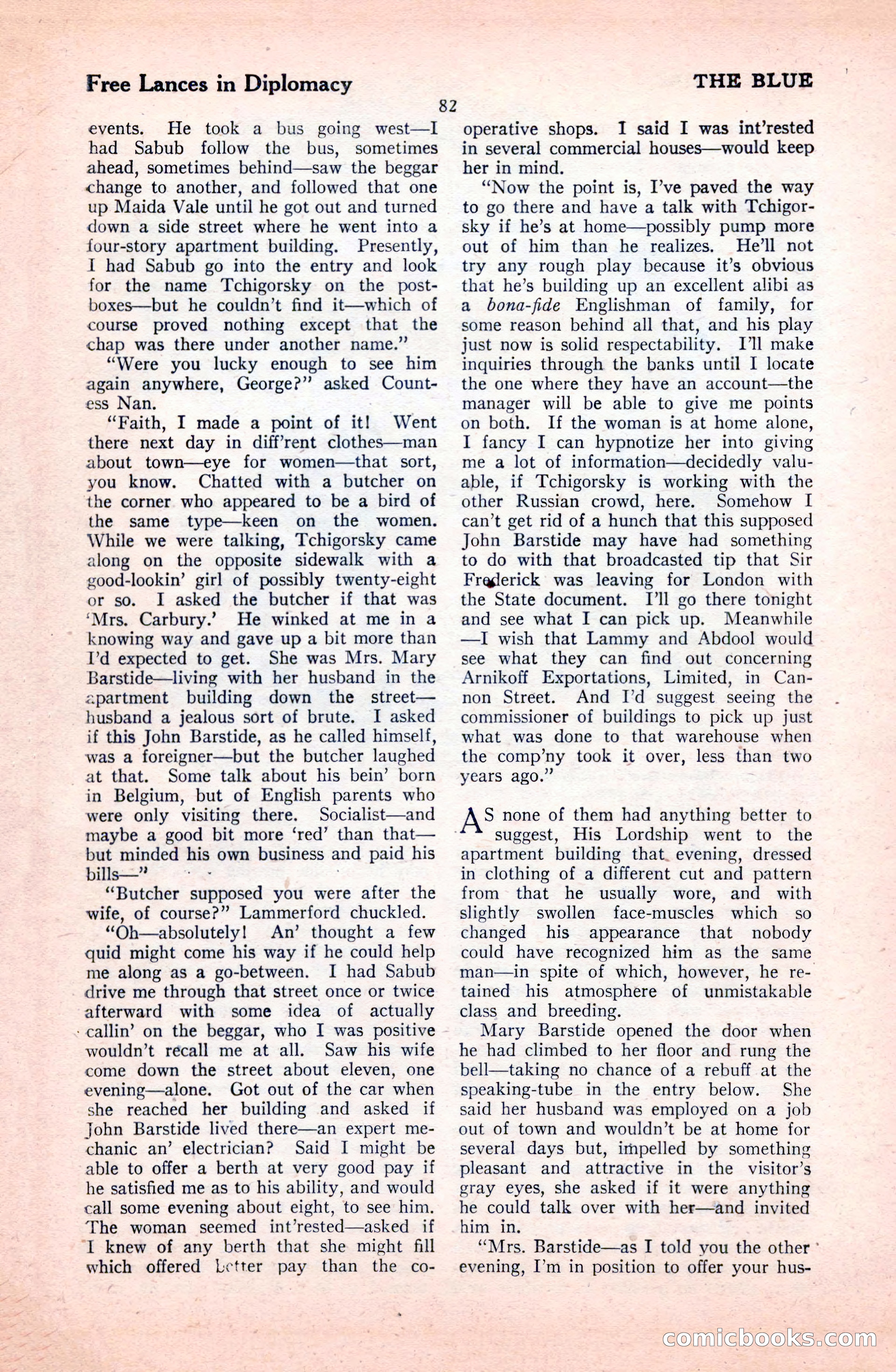 The Illustrated Blue Book Magazine, January 1928 — page 82 of 202