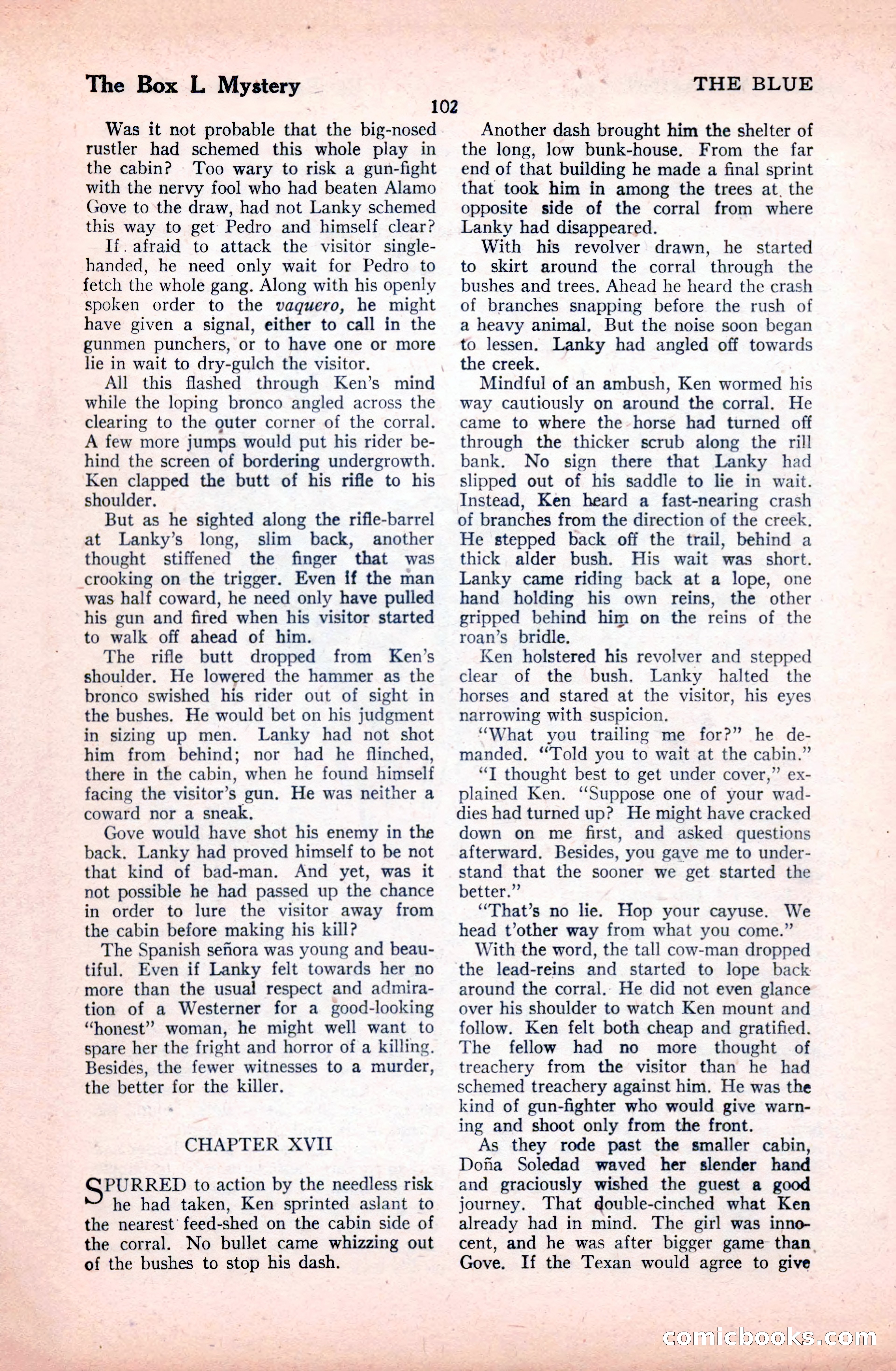 The Illustrated Blue Book Magazine, January 1928 — page 102 of 202