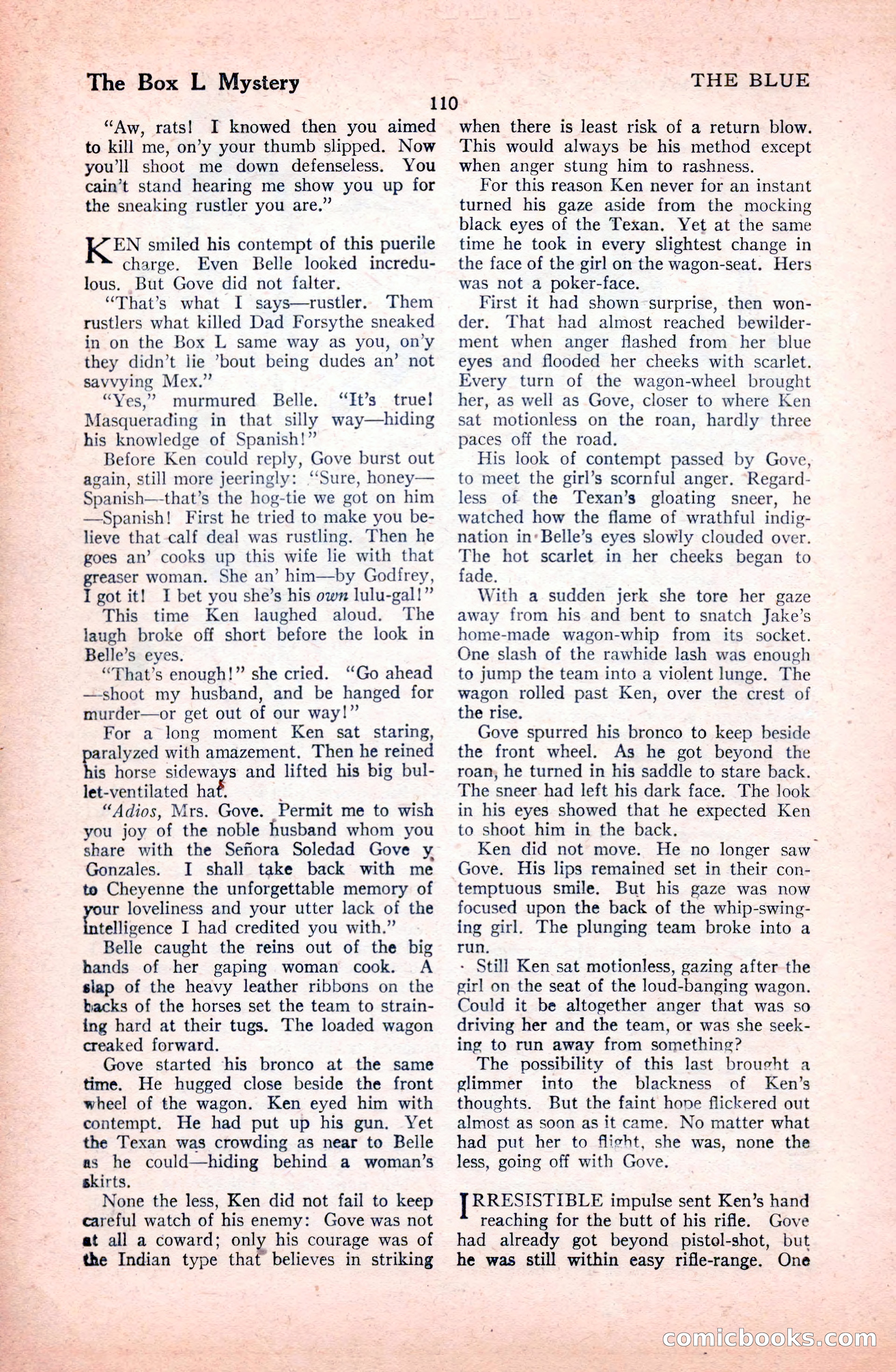 The Illustrated Blue Book Magazine, January 1928 — page 110 of 202