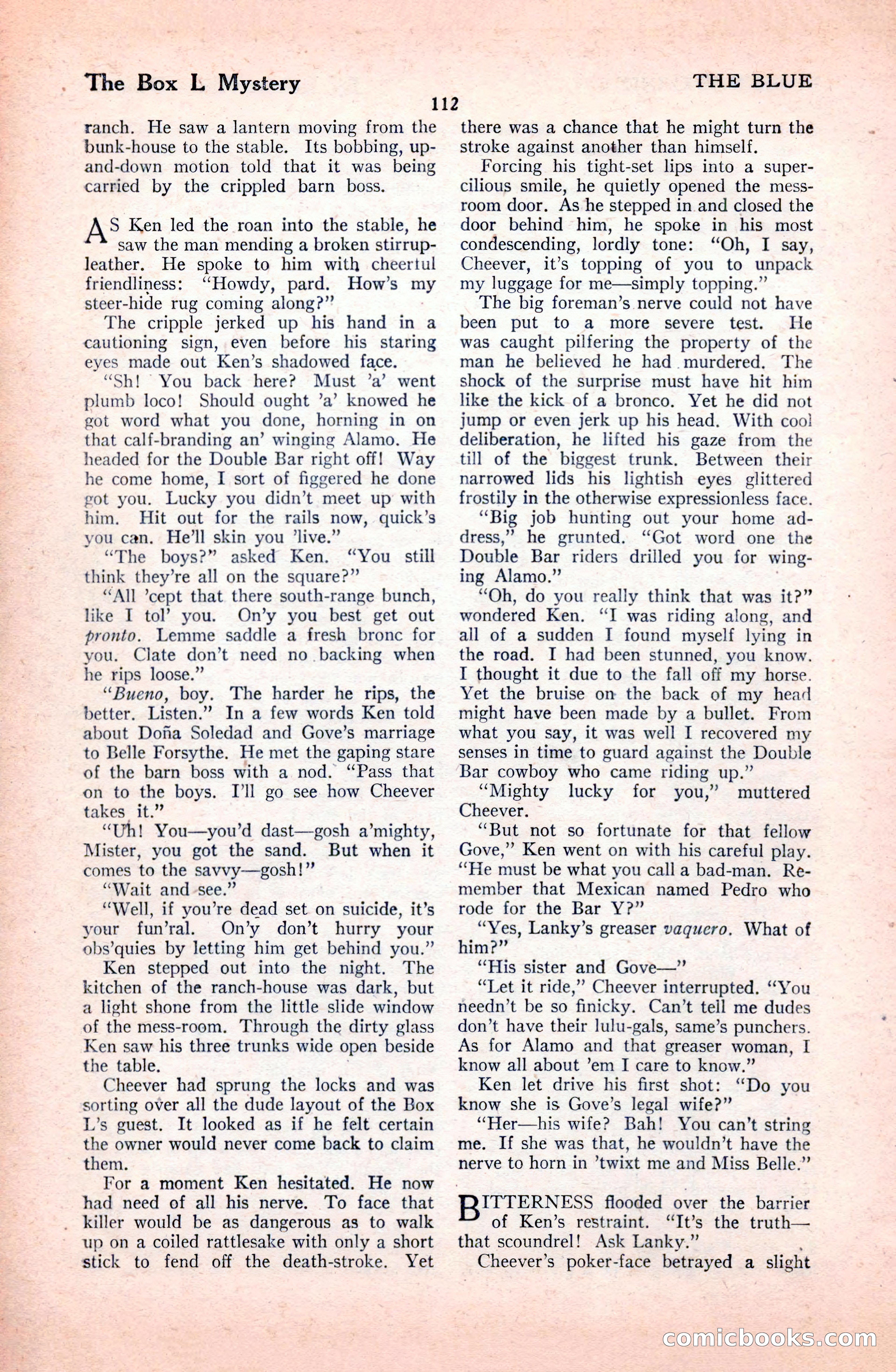 The Illustrated Blue Book Magazine, January 1928 — page 112 of 202