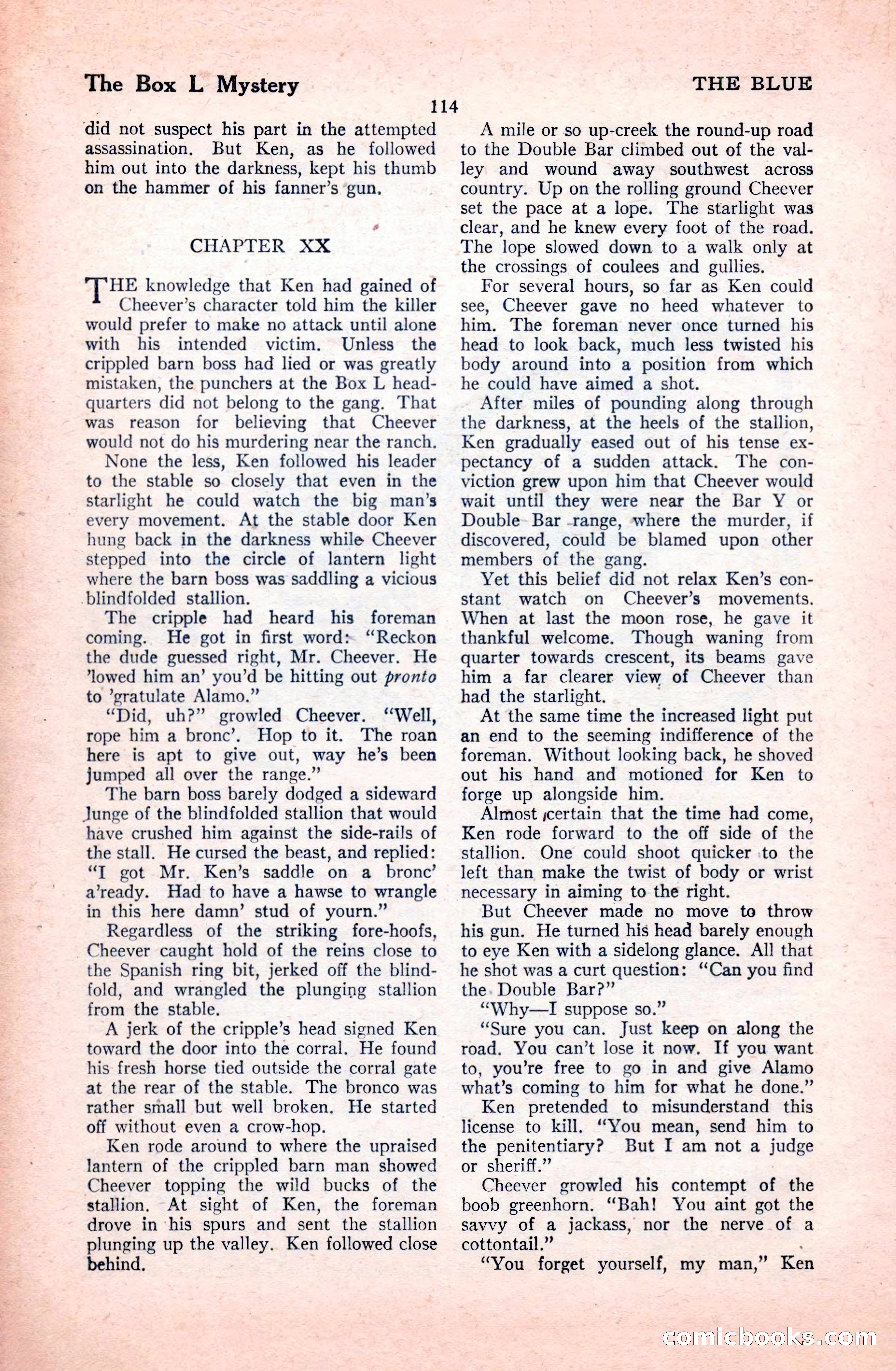 The Illustrated Blue Book Magazine, January 1928 — page 114 of 202