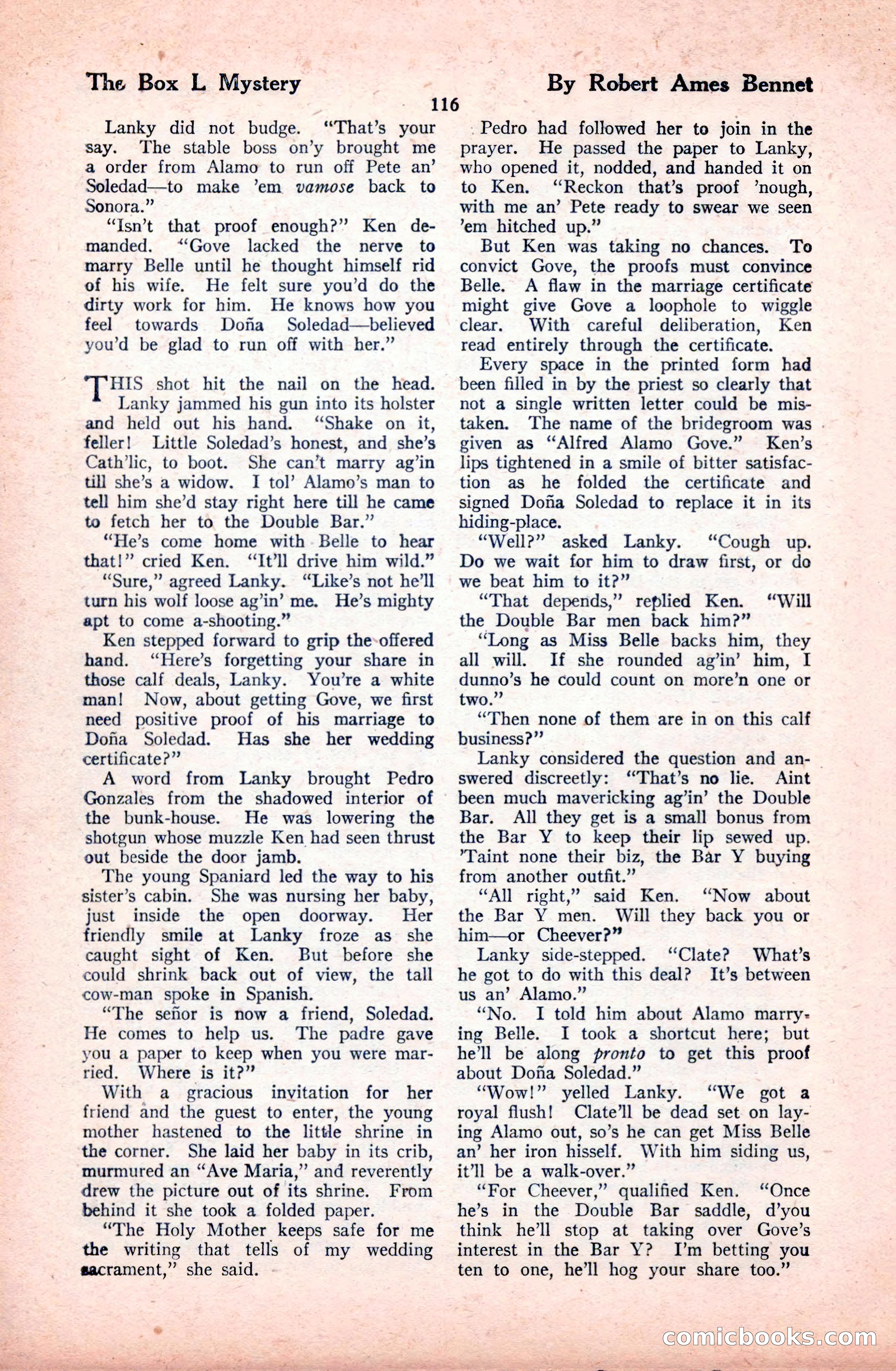 The Illustrated Blue Book Magazine, January 1928 — page 116 of 202