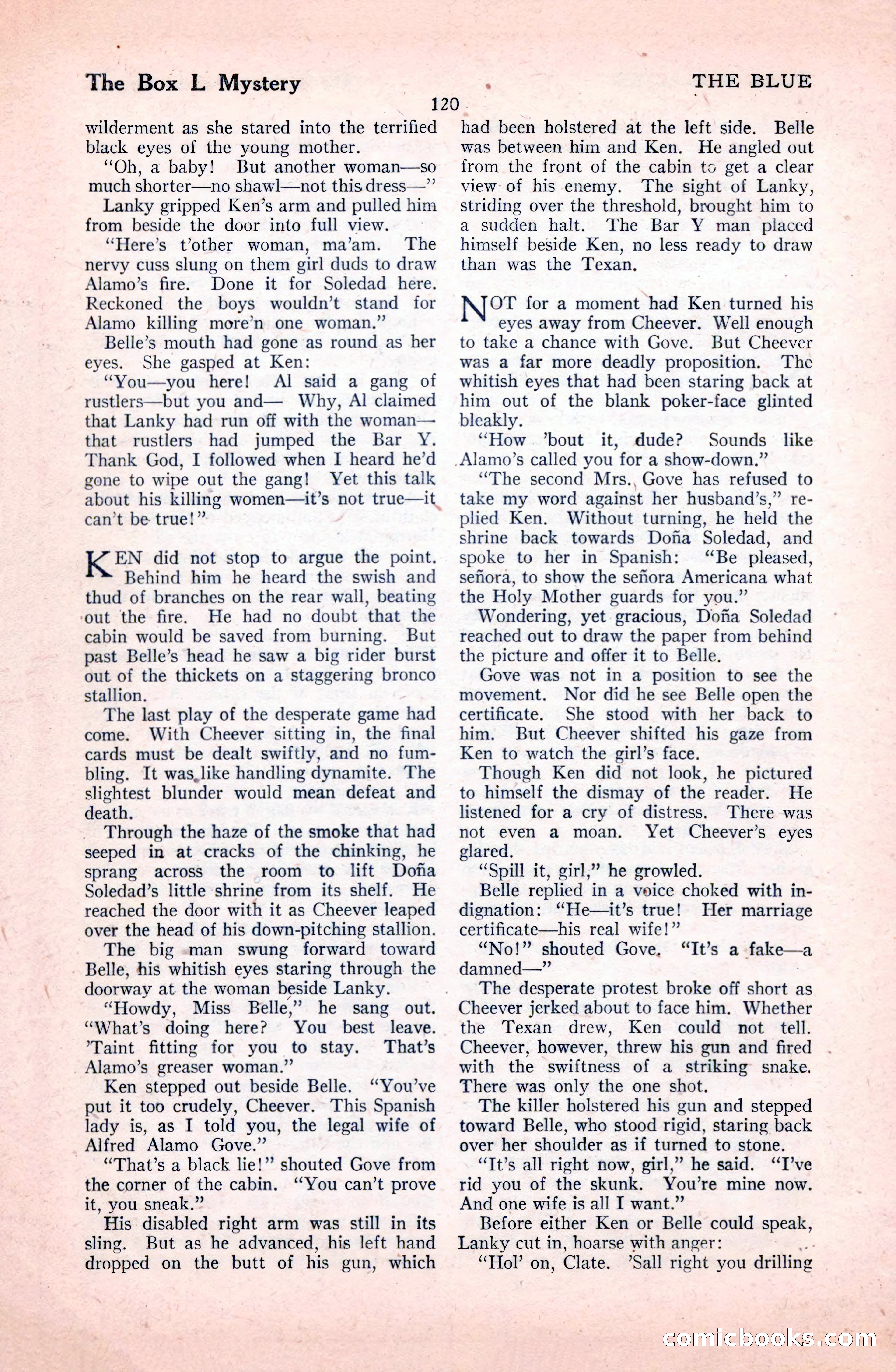 The Illustrated Blue Book Magazine, January 1928 — page 120 of 202