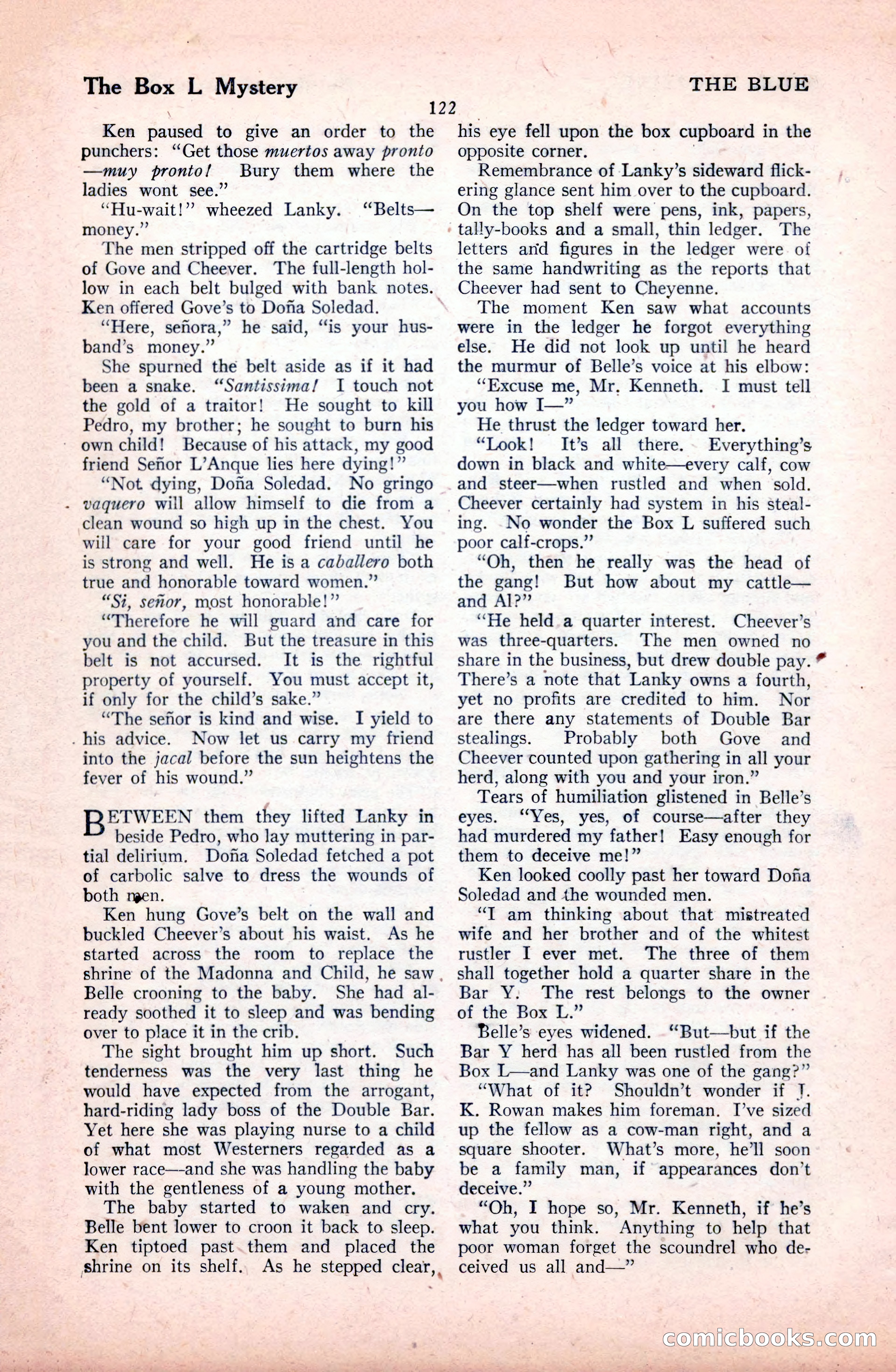 The Illustrated Blue Book Magazine, January 1928 — page 122 of 202