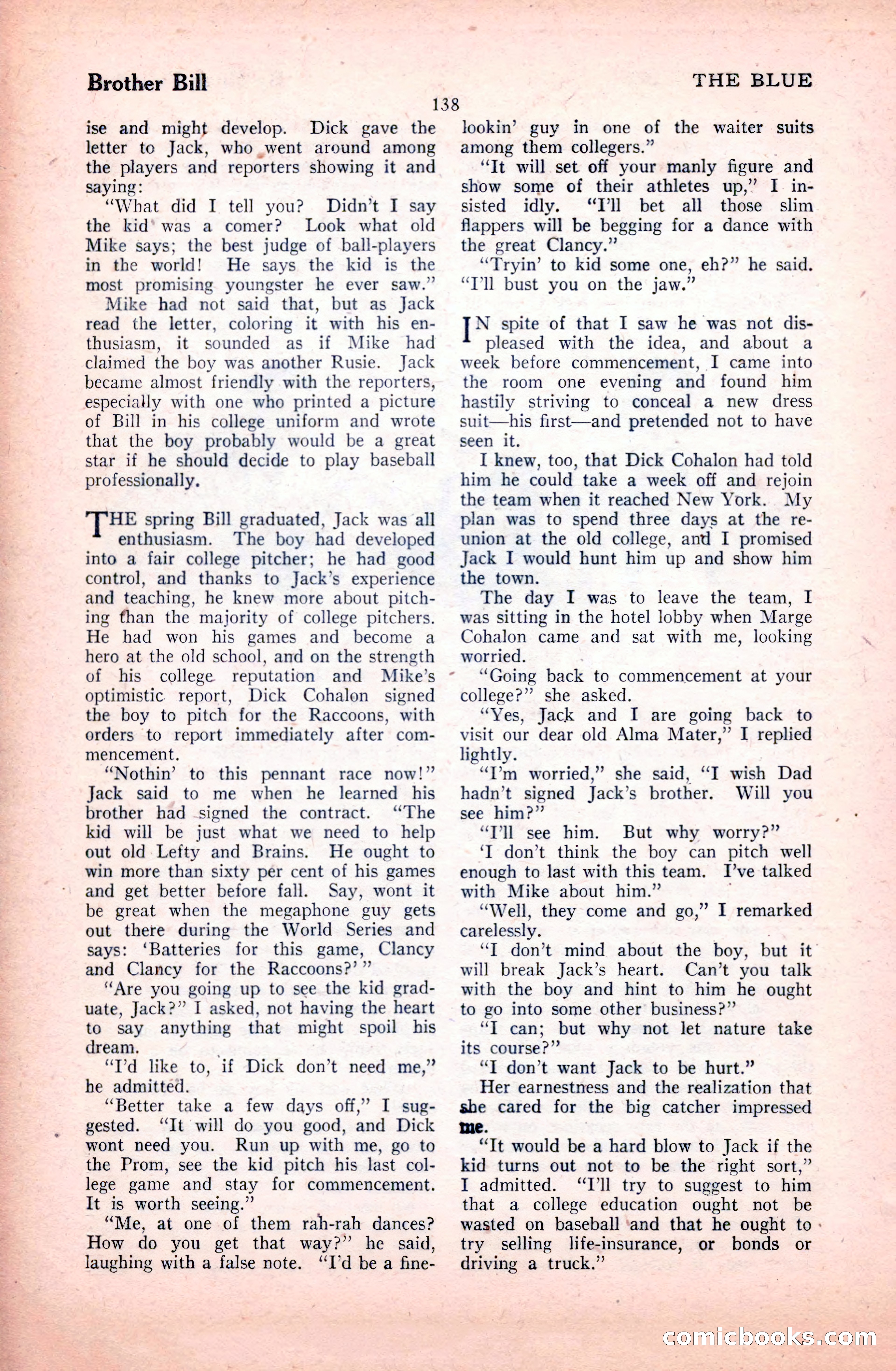 The Illustrated Blue Book Magazine, January 1928 — page 138 of 202