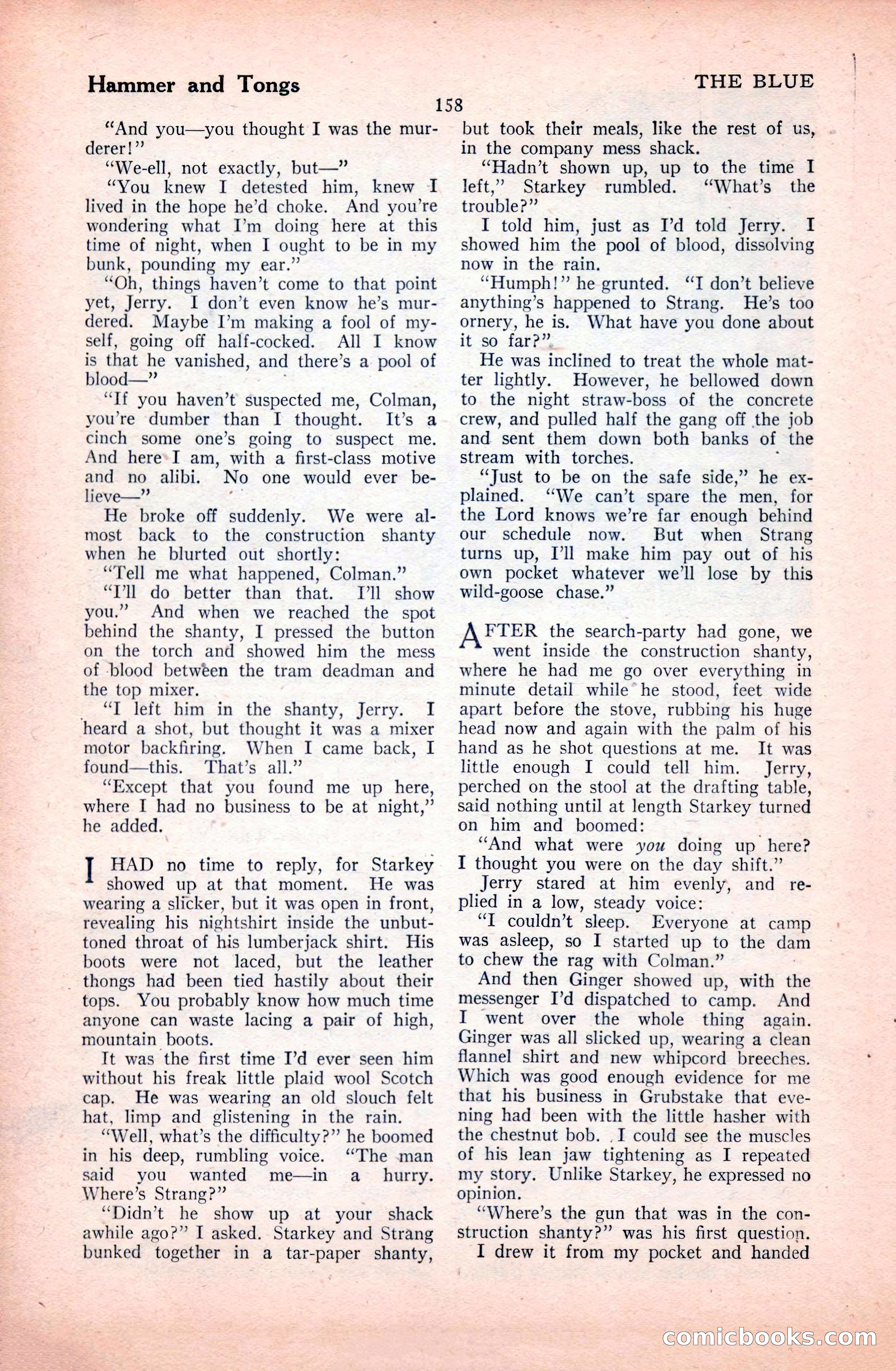 The Illustrated Blue Book Magazine, January 1928 — page 158 of 202