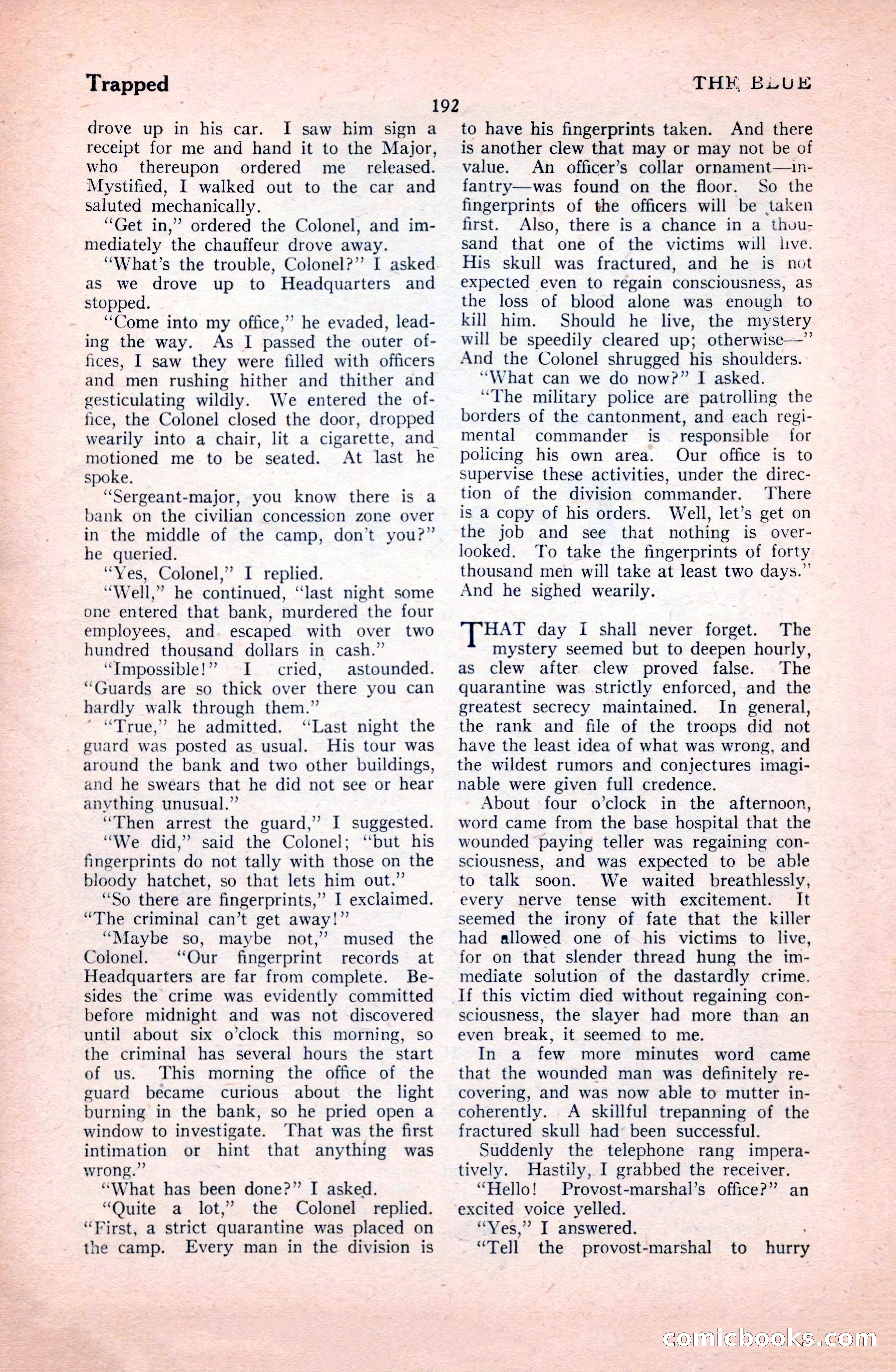 The Illustrated Blue Book Magazine, January 1928 — page 192 of 202