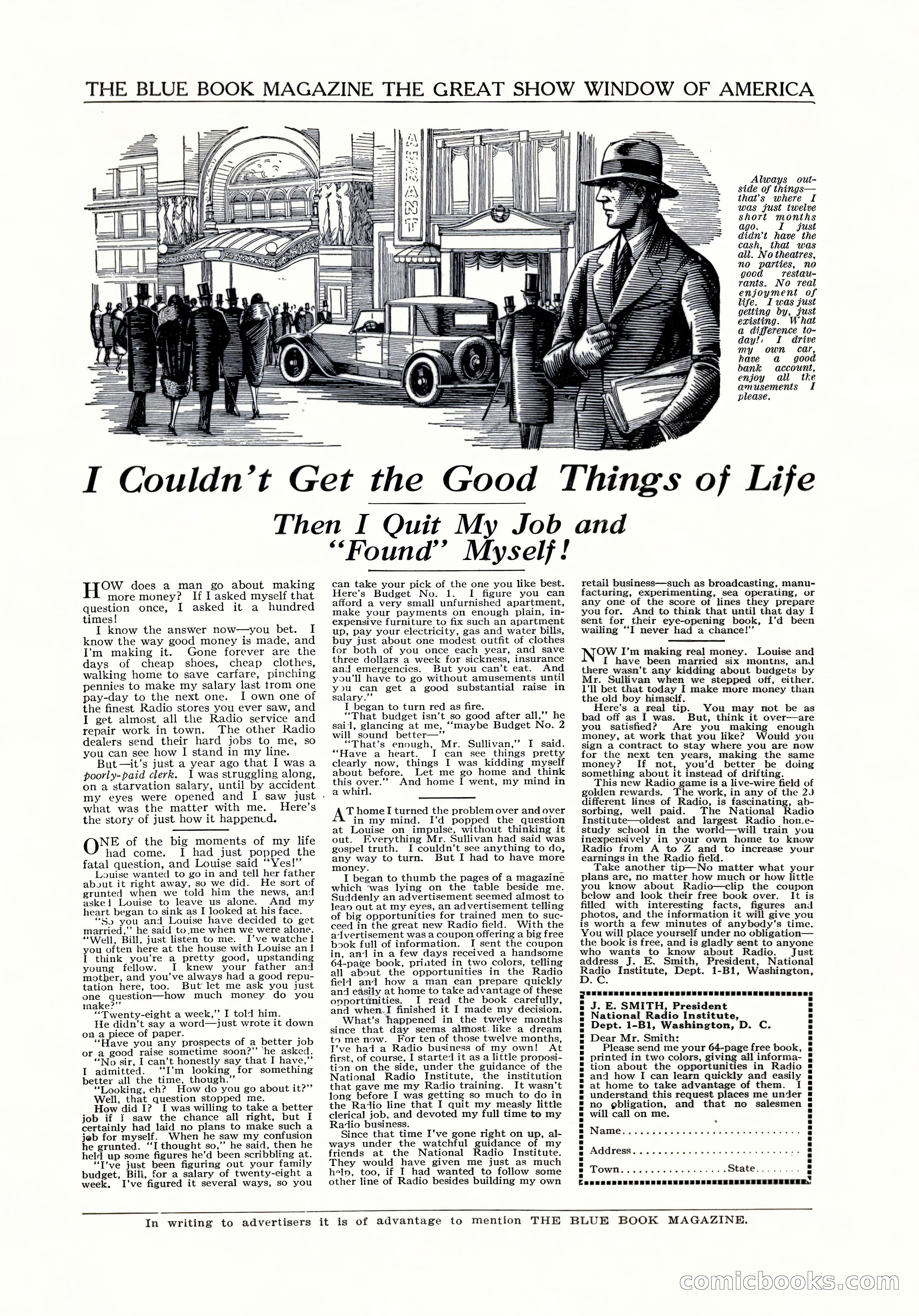 The Illustrated Blue Book Magazine, January 1928 — page 201 of 202