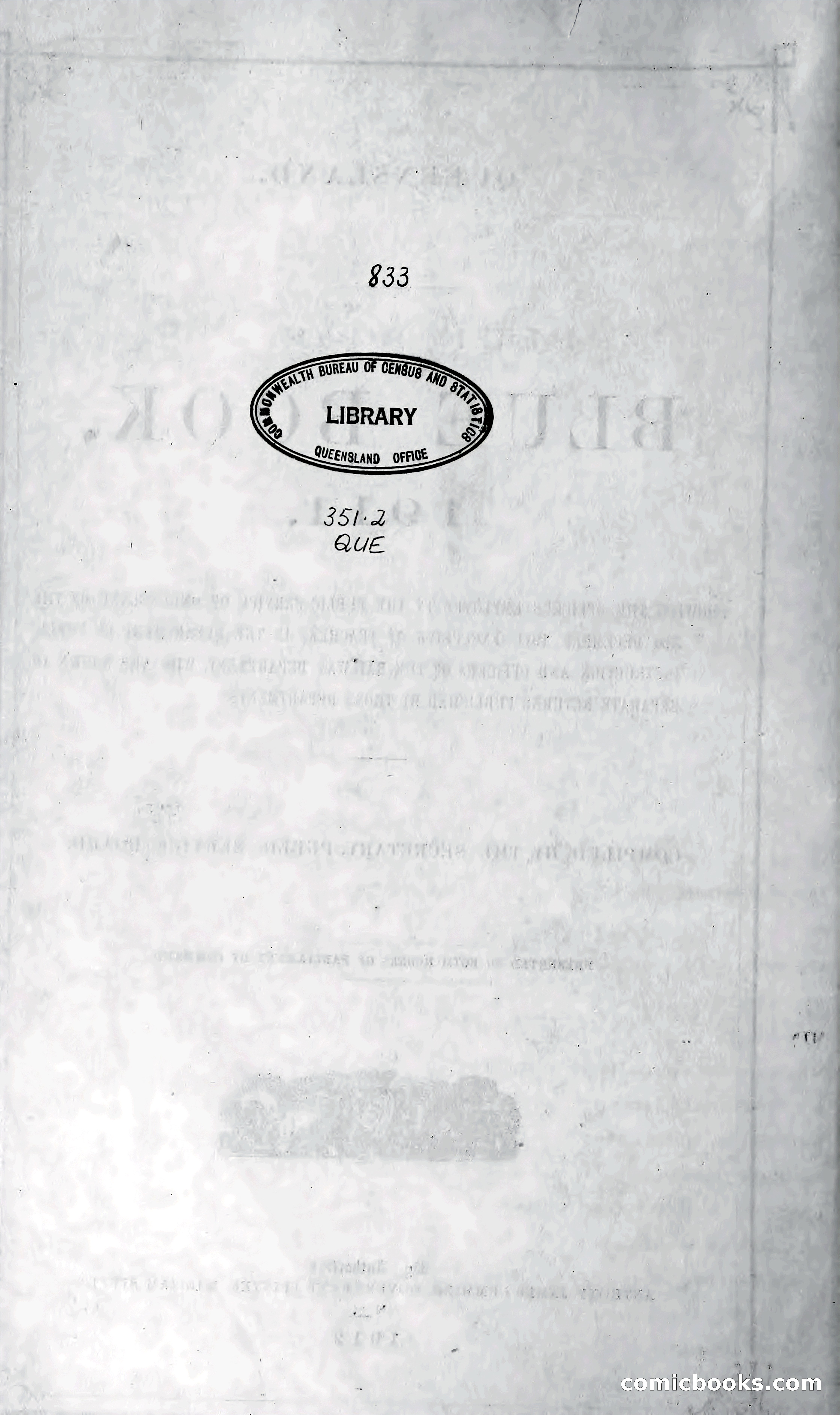 Queensland Blue Book, 1903 — page 2 of 286