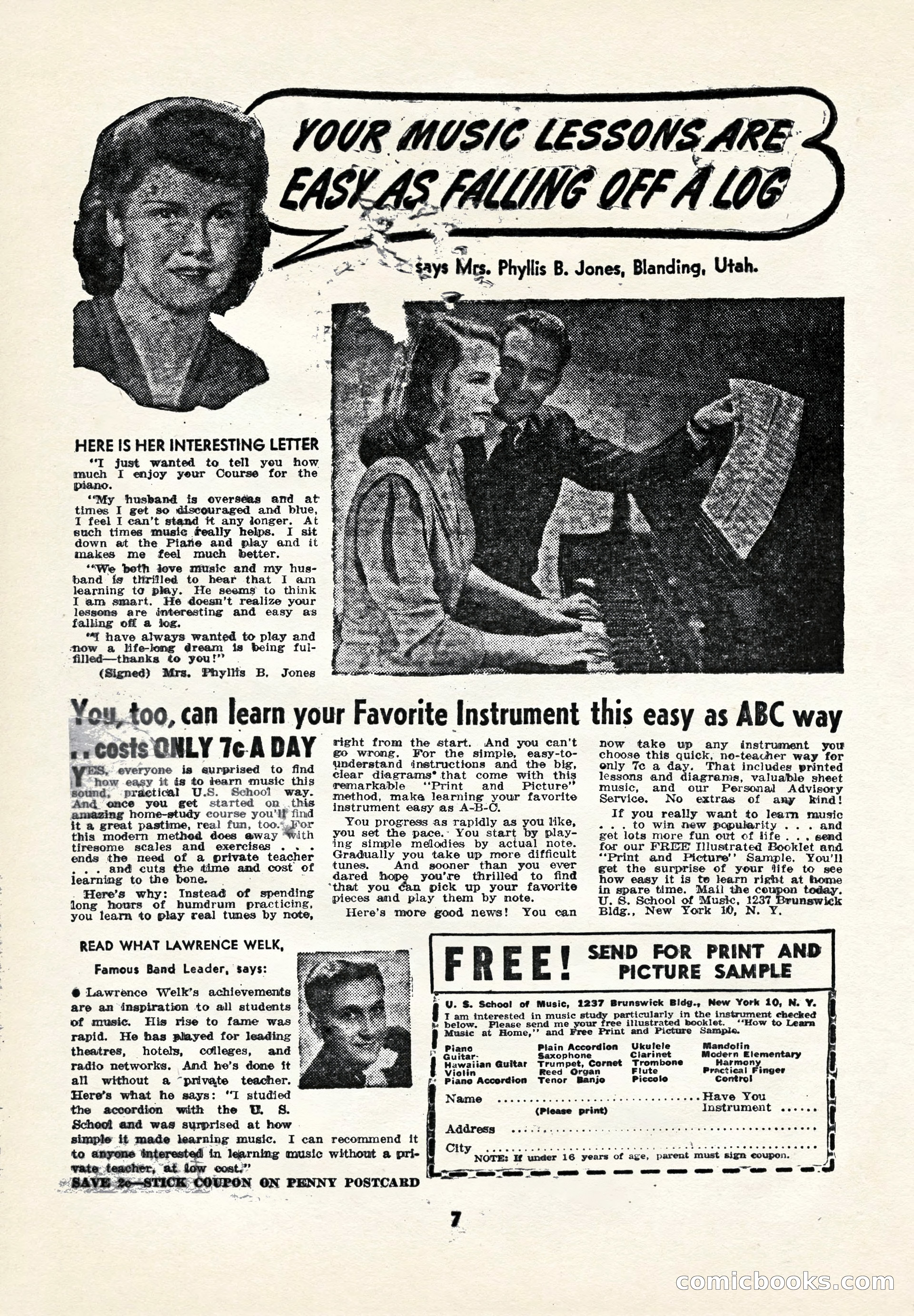 Blue Ribbon Western, July 1945 — page 7 of 116