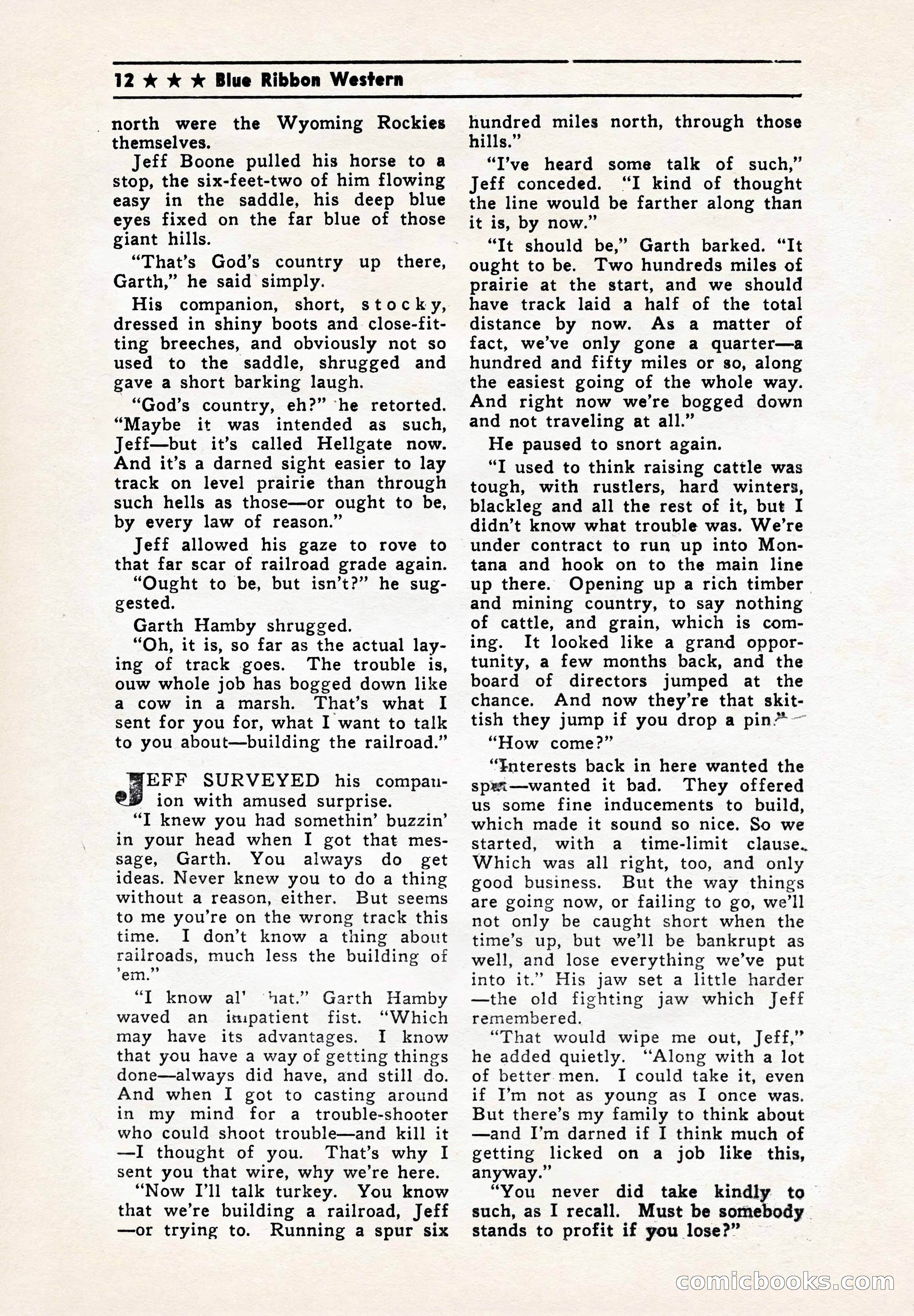 Blue Ribbon Western, July 1945 — page 12 of 116