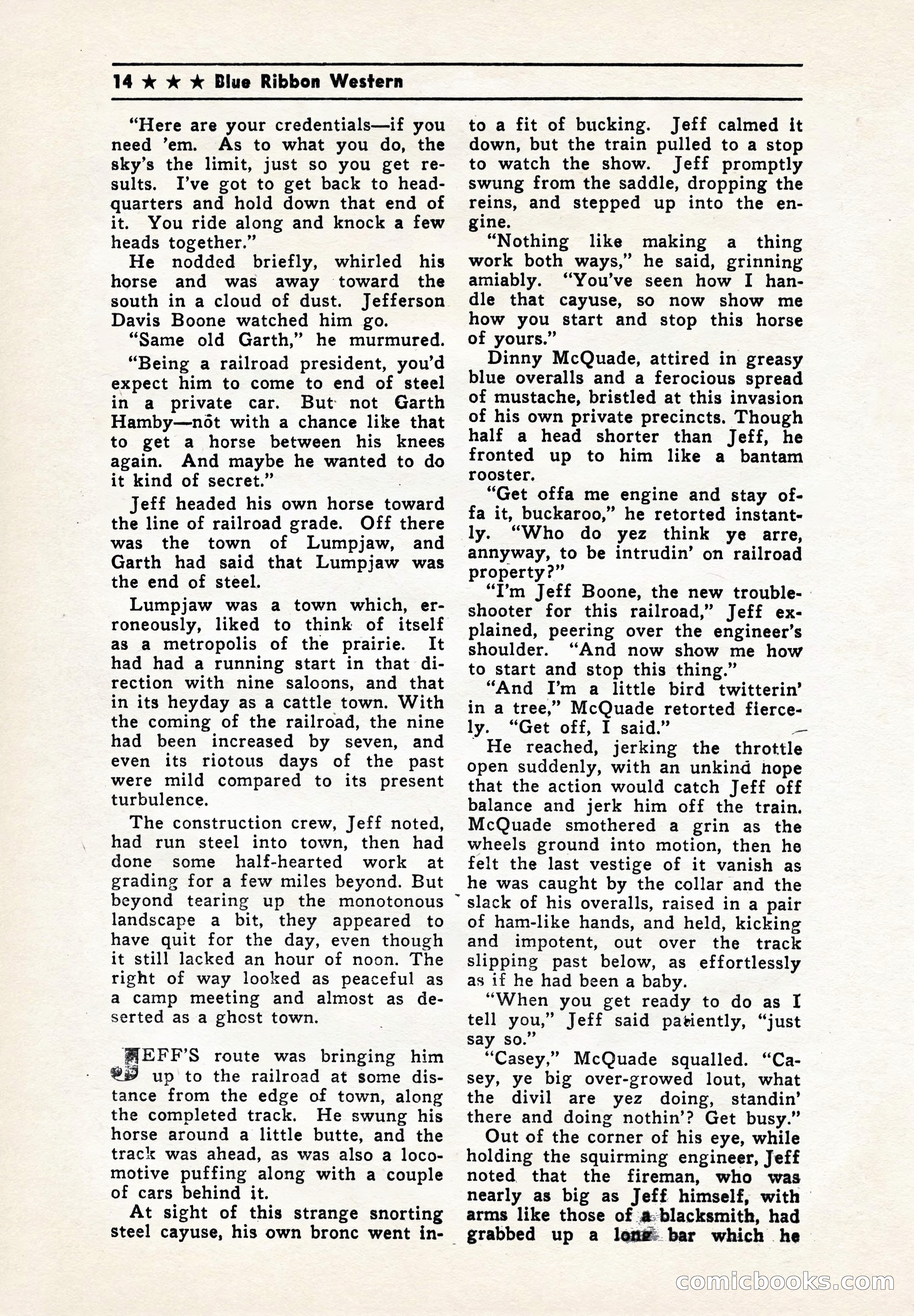 Blue Ribbon Western, July 1945 — page 14 of 116