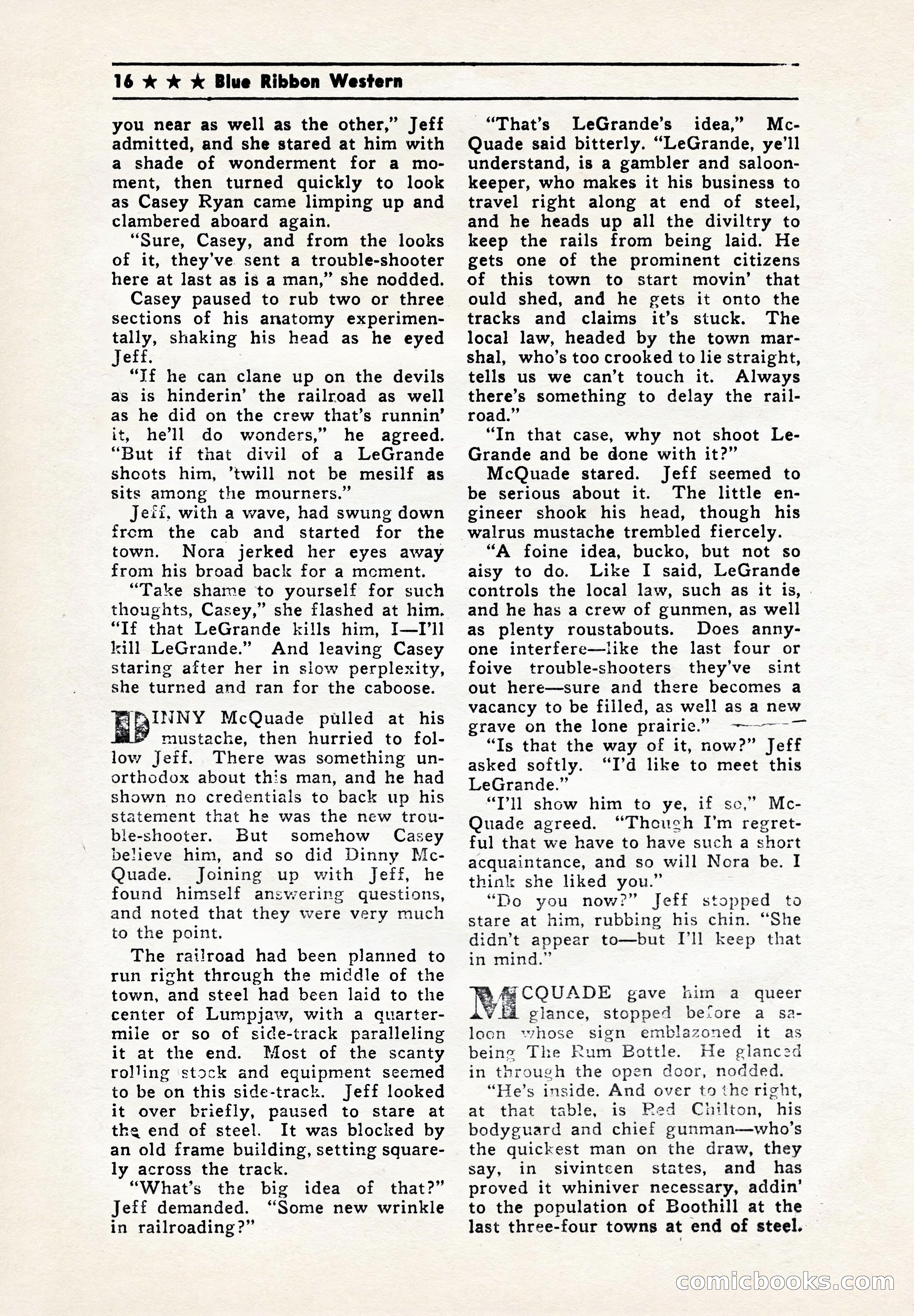 Blue Ribbon Western, July 1945 — page 16 of 116