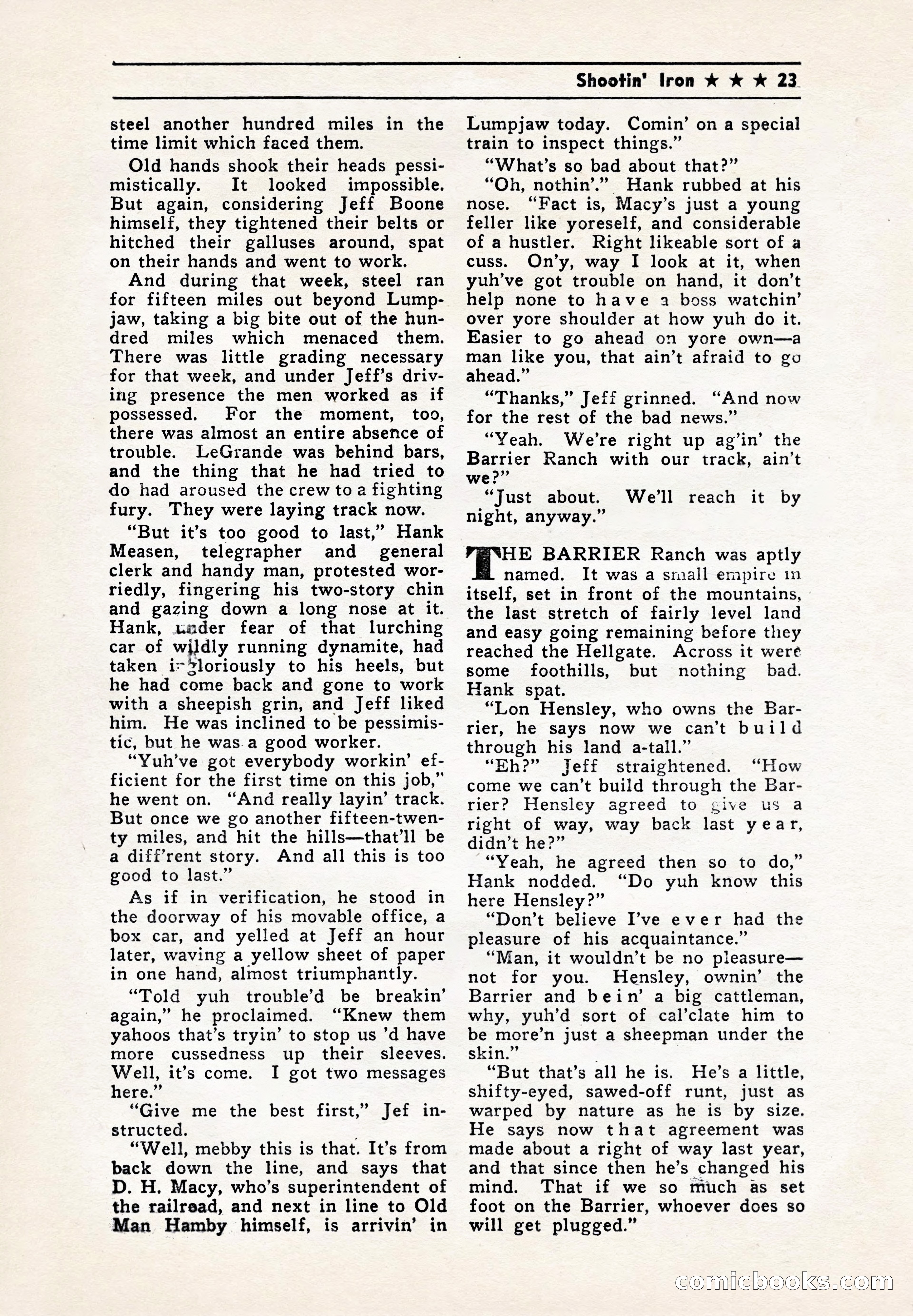 Blue Ribbon Western, July 1945 — page 23 of 116
