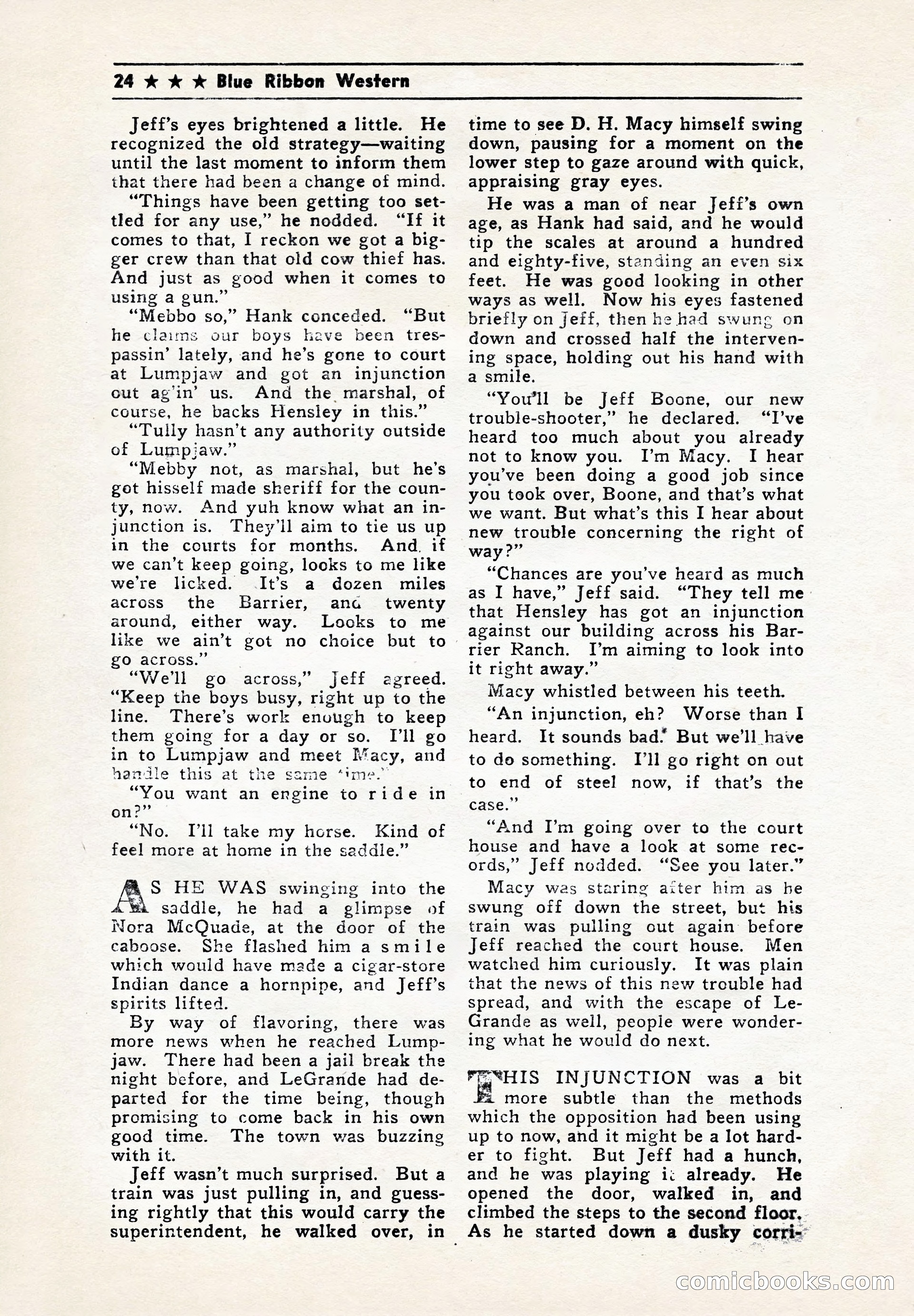 Blue Ribbon Western, July 1945 — page 24 of 116