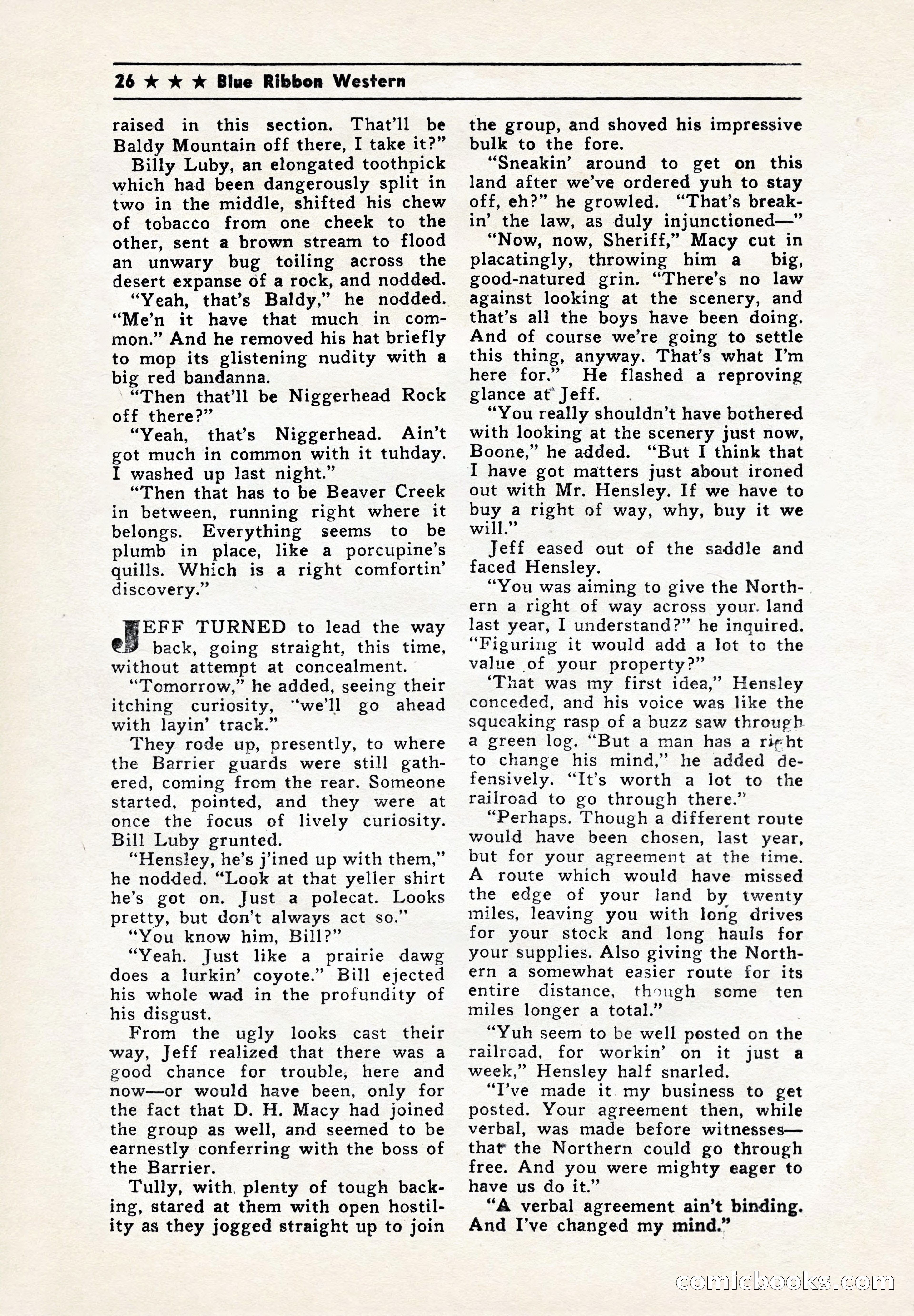 Blue Ribbon Western, July 1945 — page 26 of 116