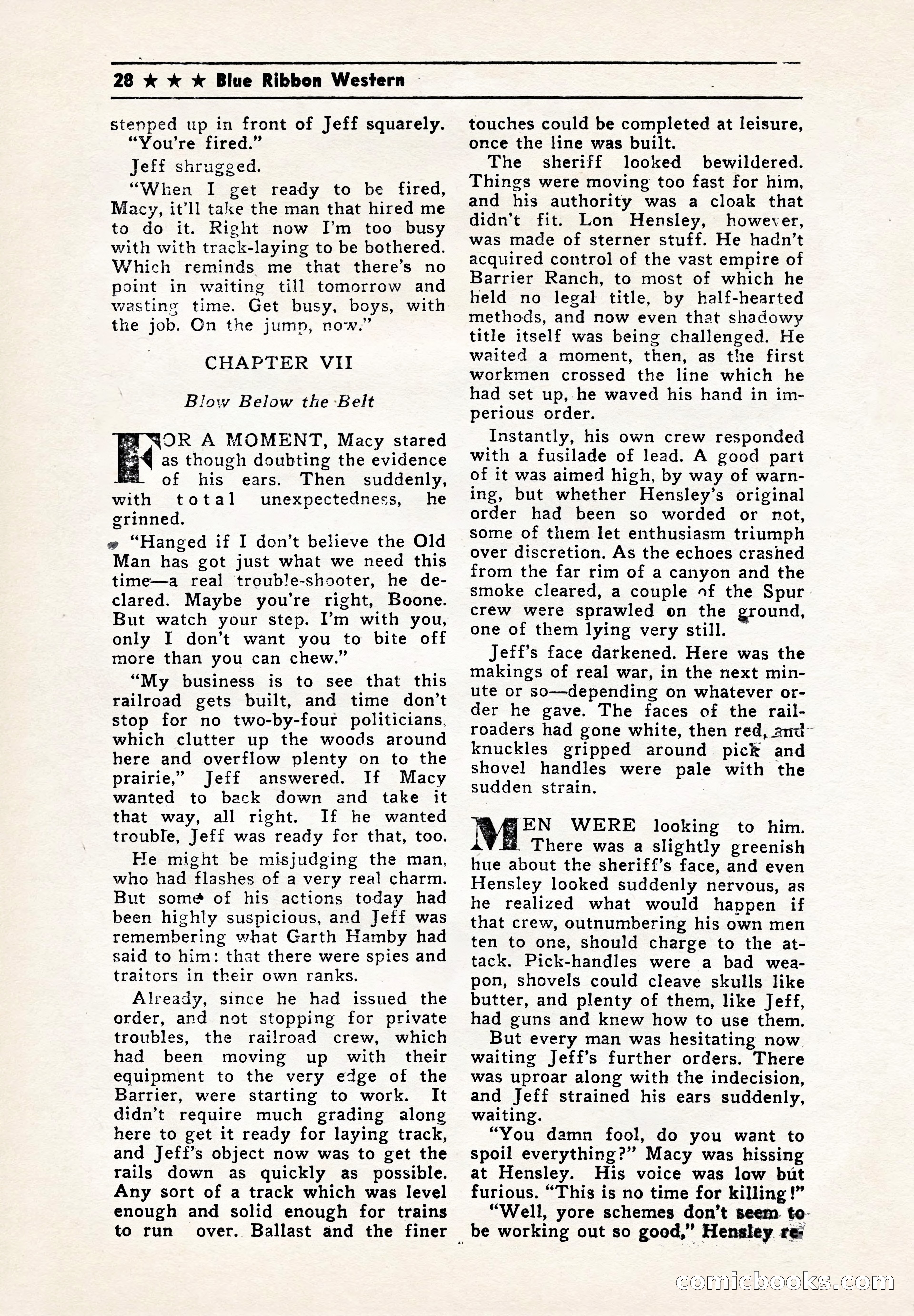 Blue Ribbon Western, July 1945 — page 28 of 116