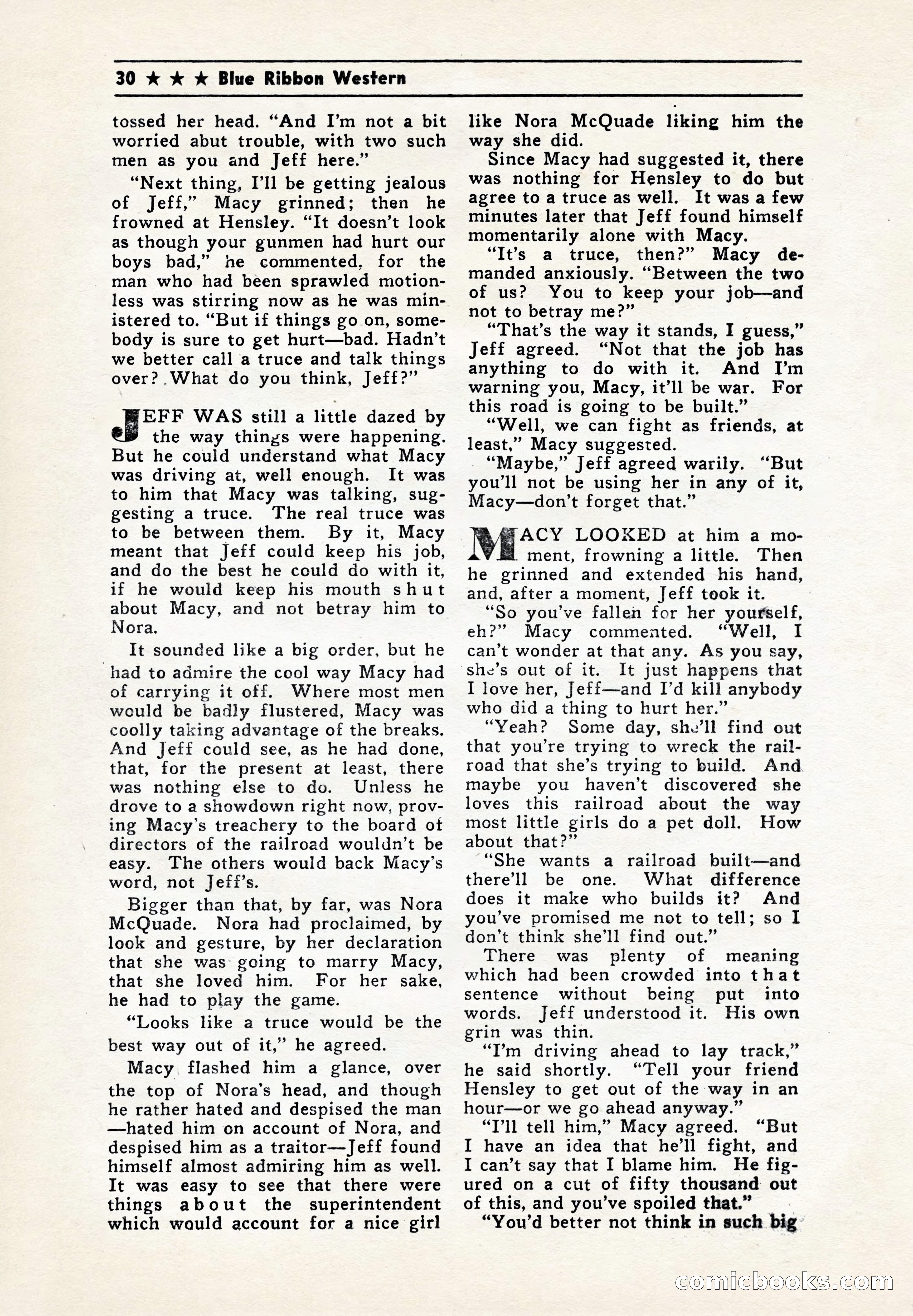 Blue Ribbon Western, July 1945 — page 30 of 116