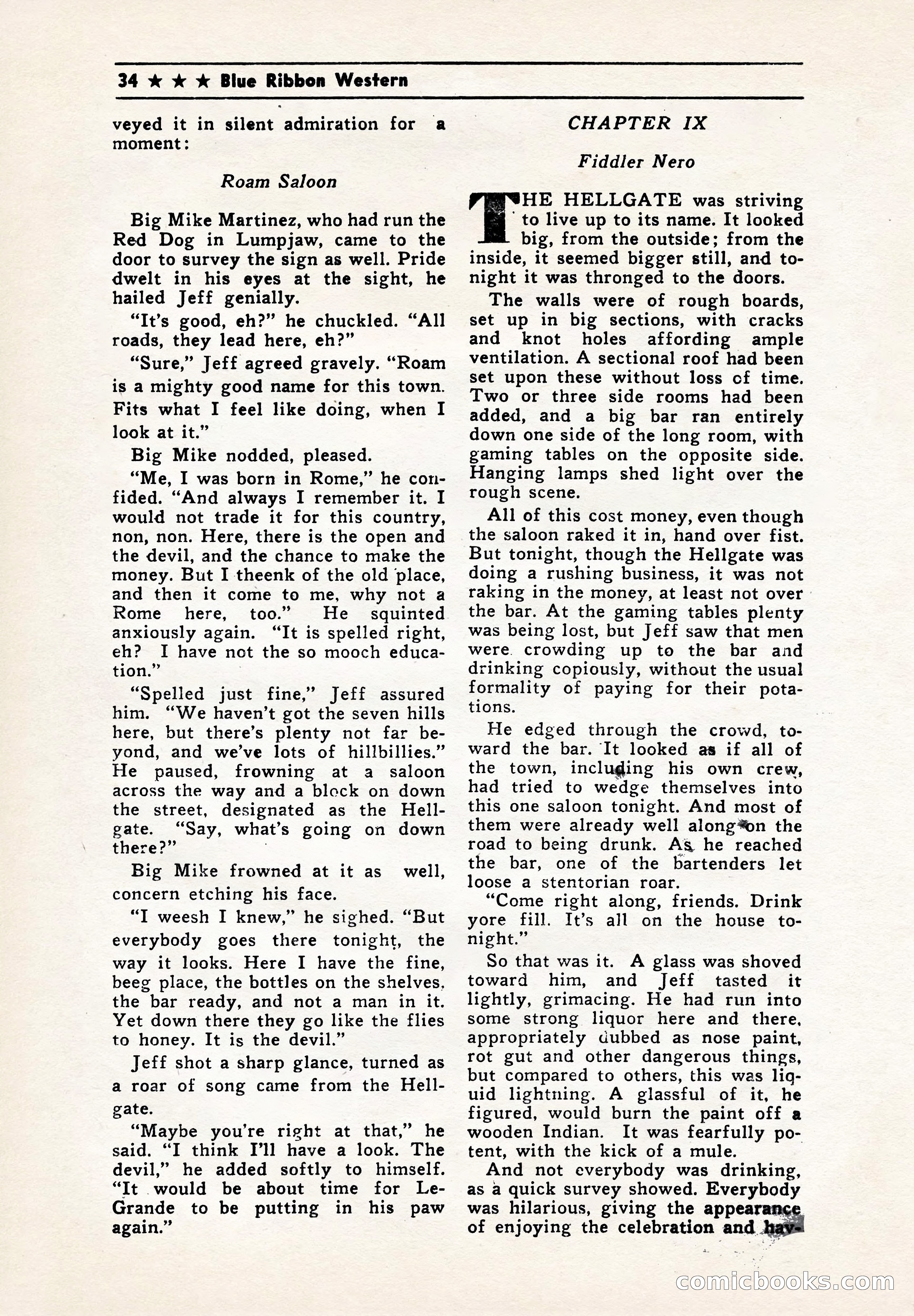 Blue Ribbon Western, July 1945 — page 34 of 116
