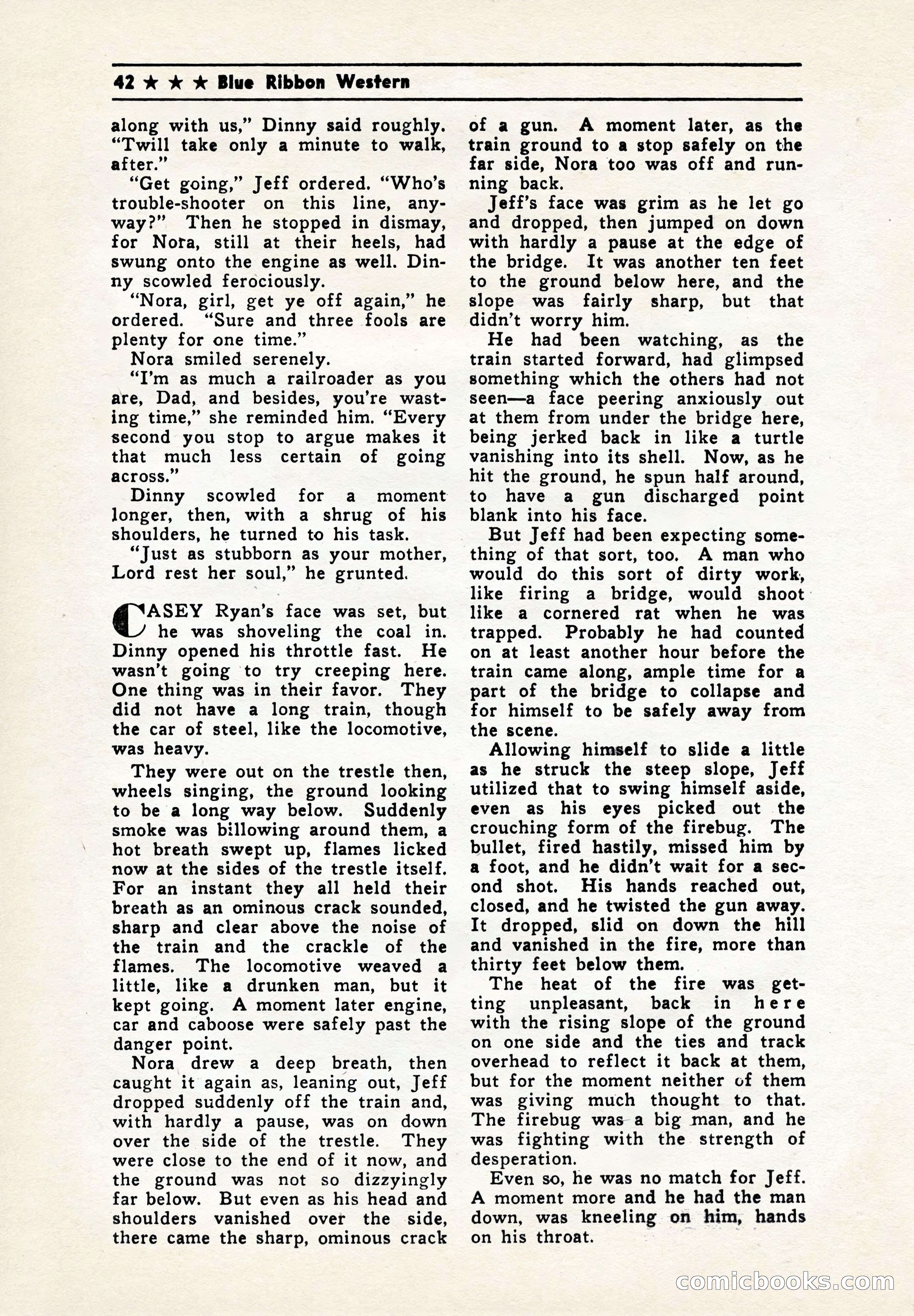 Blue Ribbon Western, July 1945 — page 42 of 116