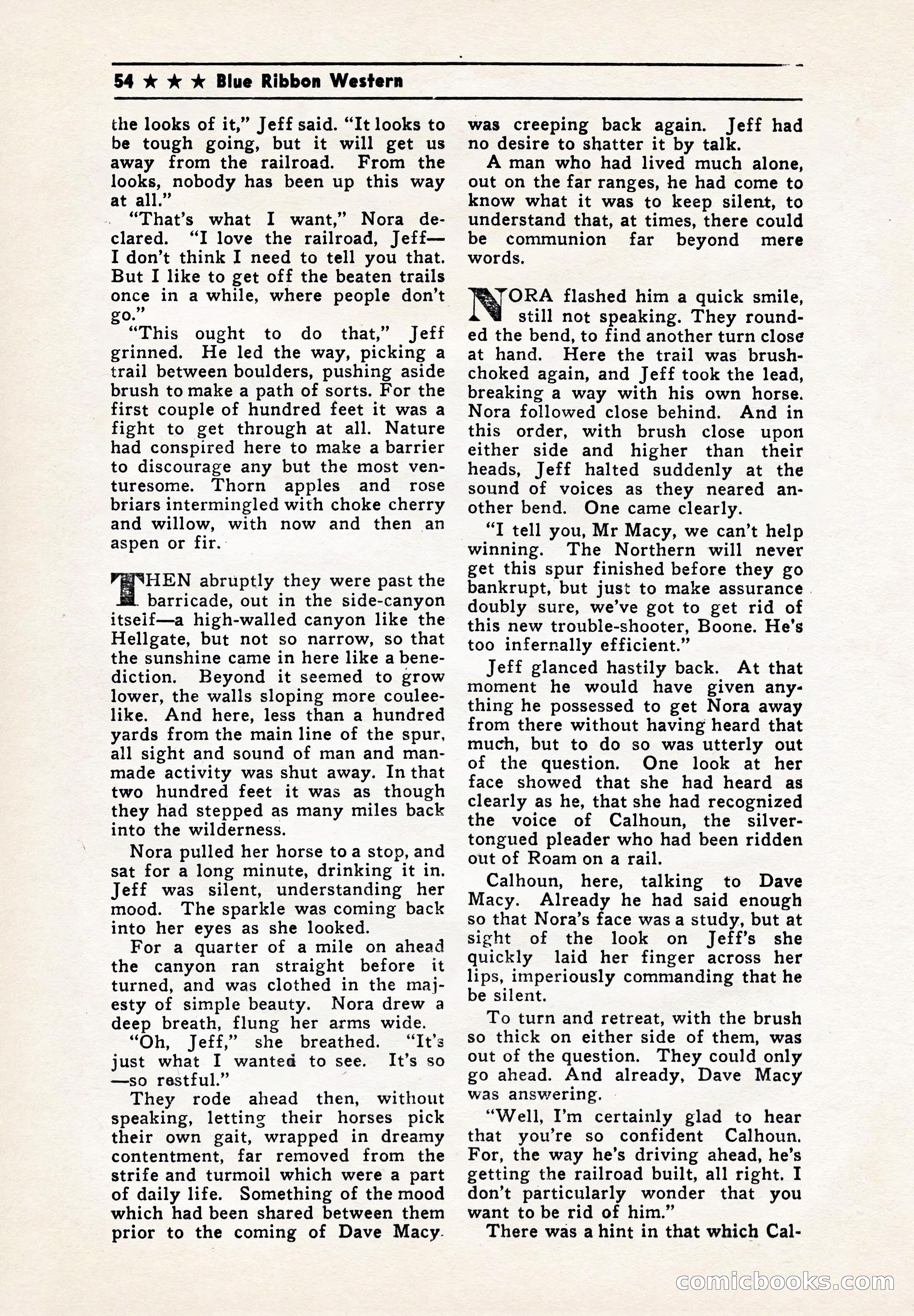 Blue Ribbon Western, July 1945 — page 54 of 116