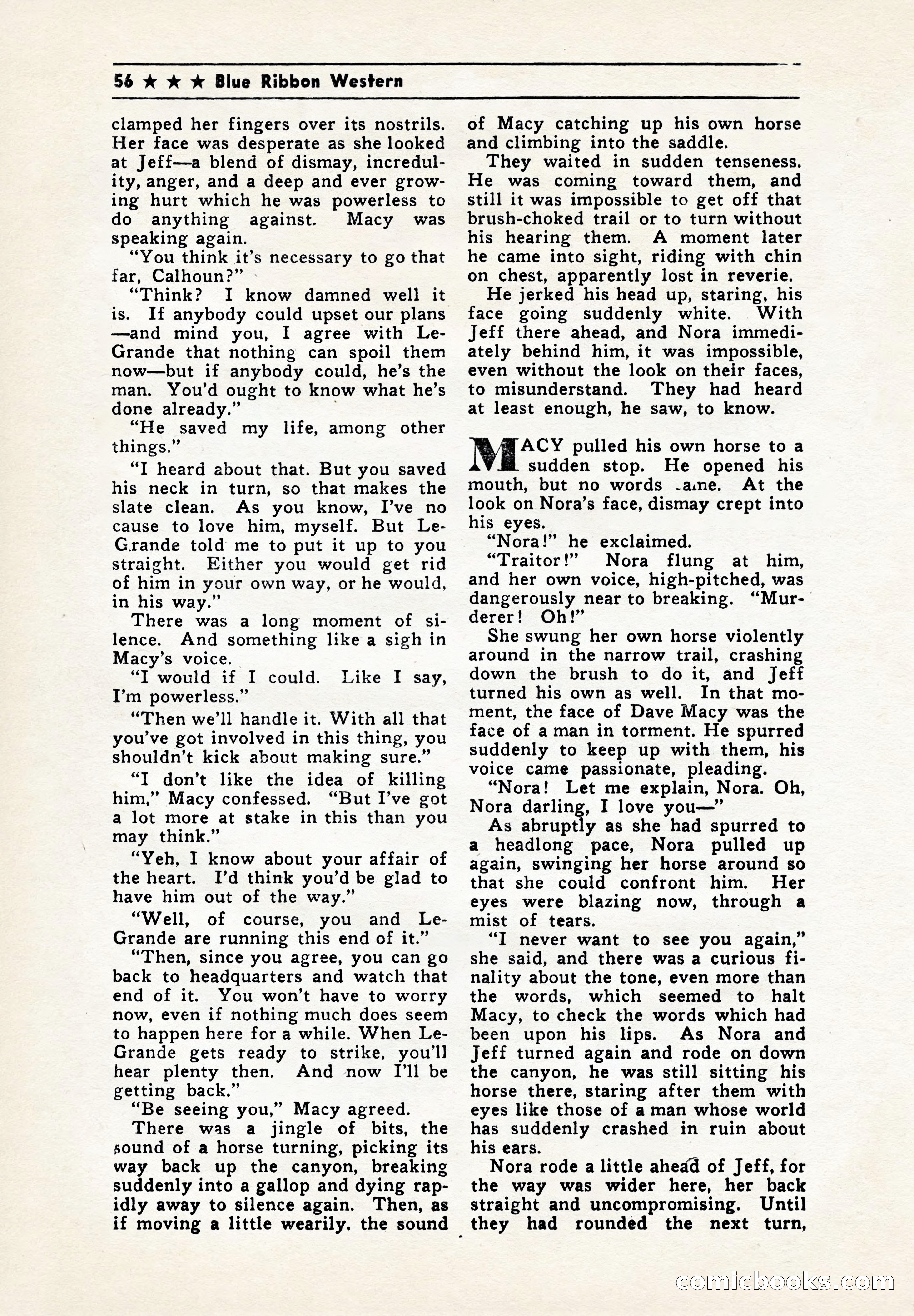 Blue Ribbon Western, July 1945 — page 56 of 116