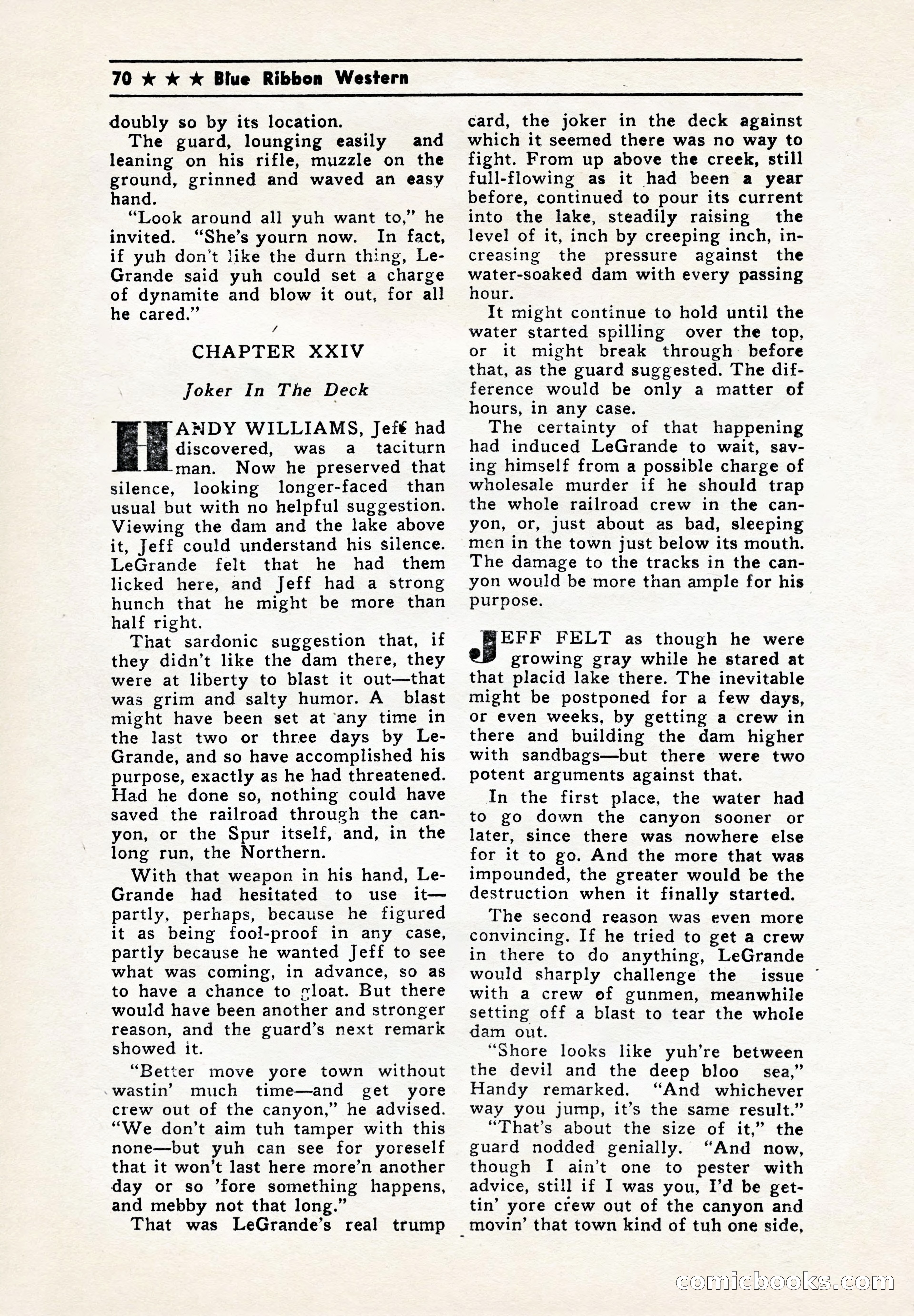 Blue Ribbon Western, July 1945 — page 70 of 116