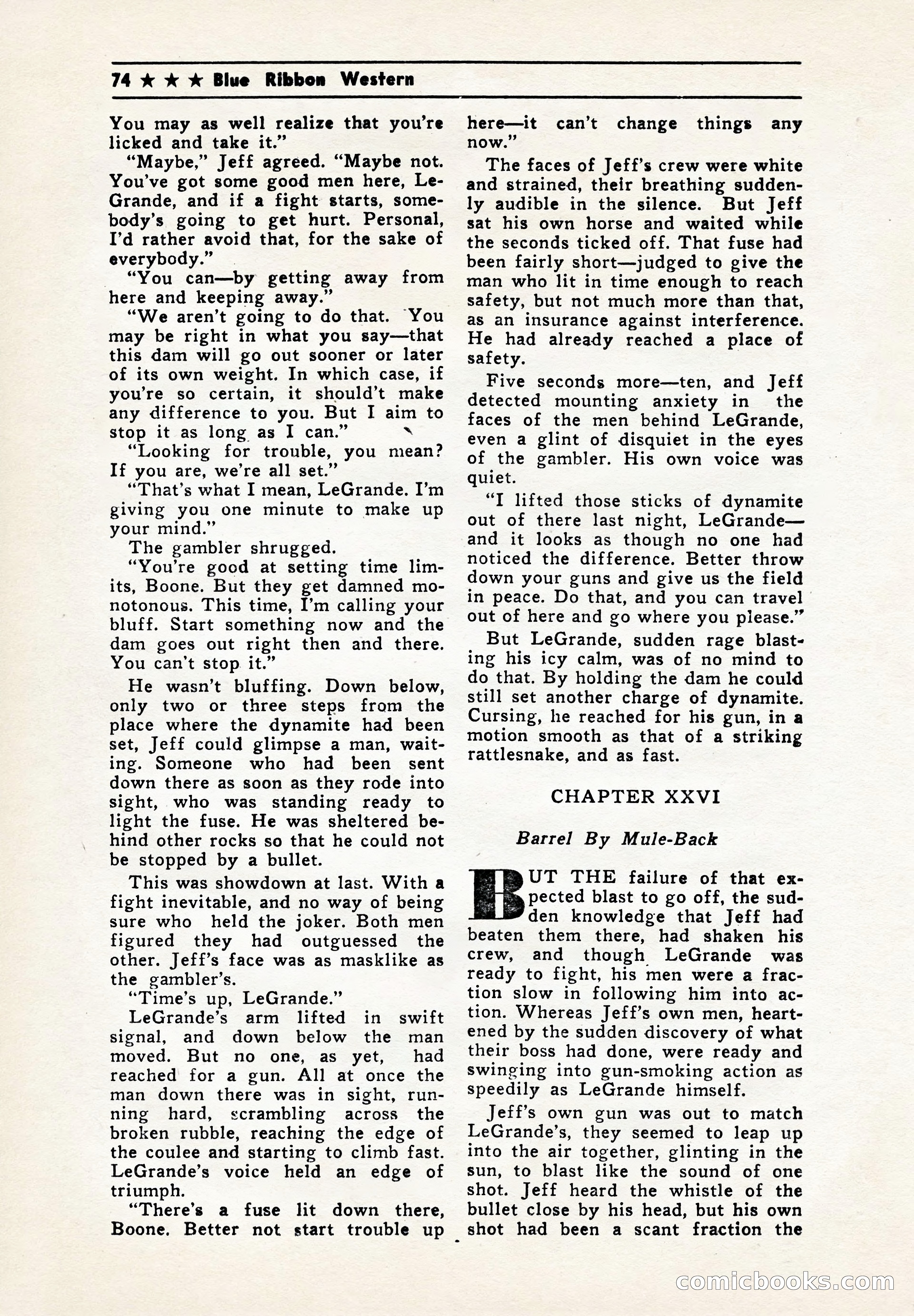 Blue Ribbon Western, July 1945 — page 74 of 116