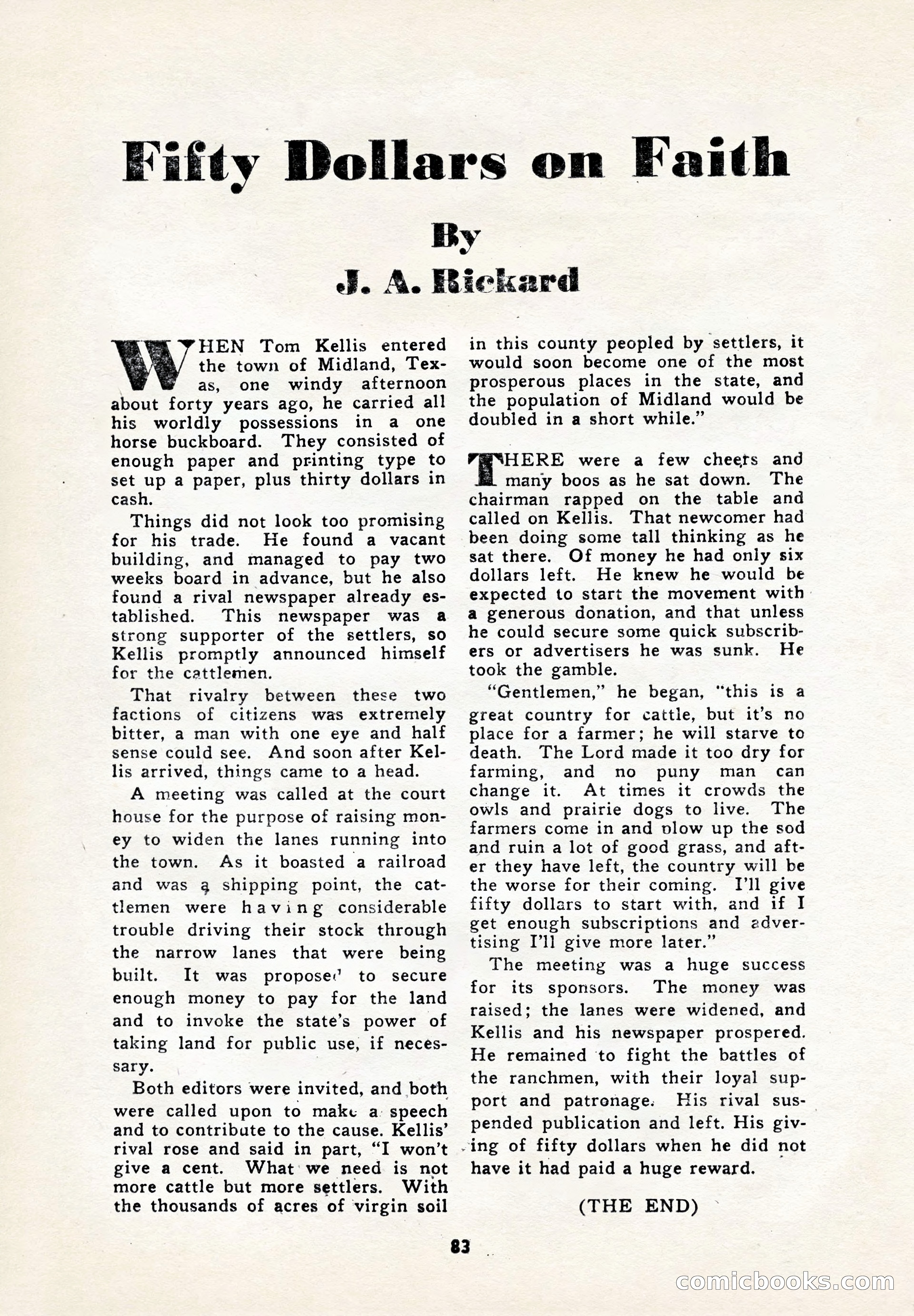 Blue Ribbon Western, July 1945 — page 83 of 116