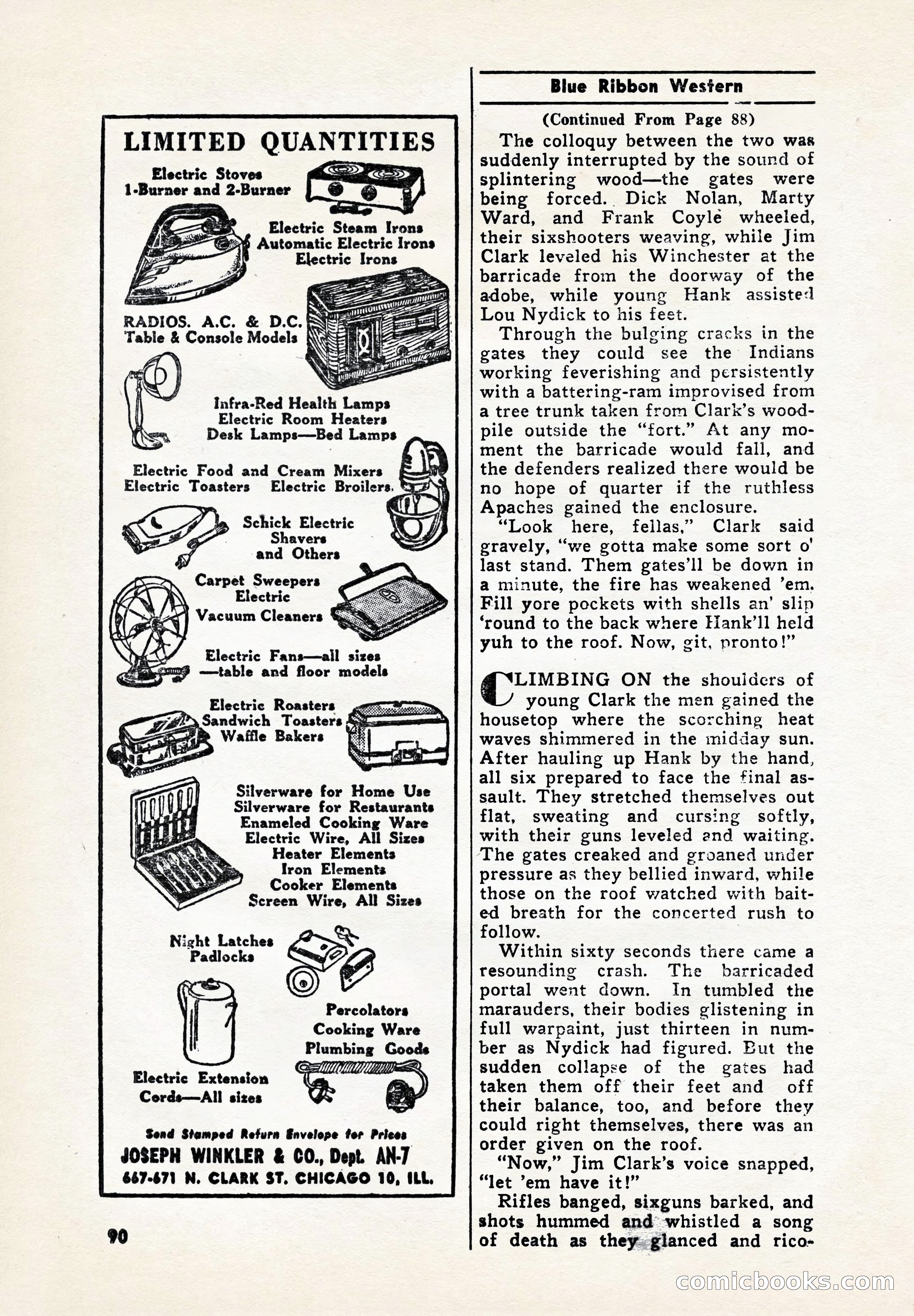 Blue Ribbon Western, July 1945 — page 90 of 116