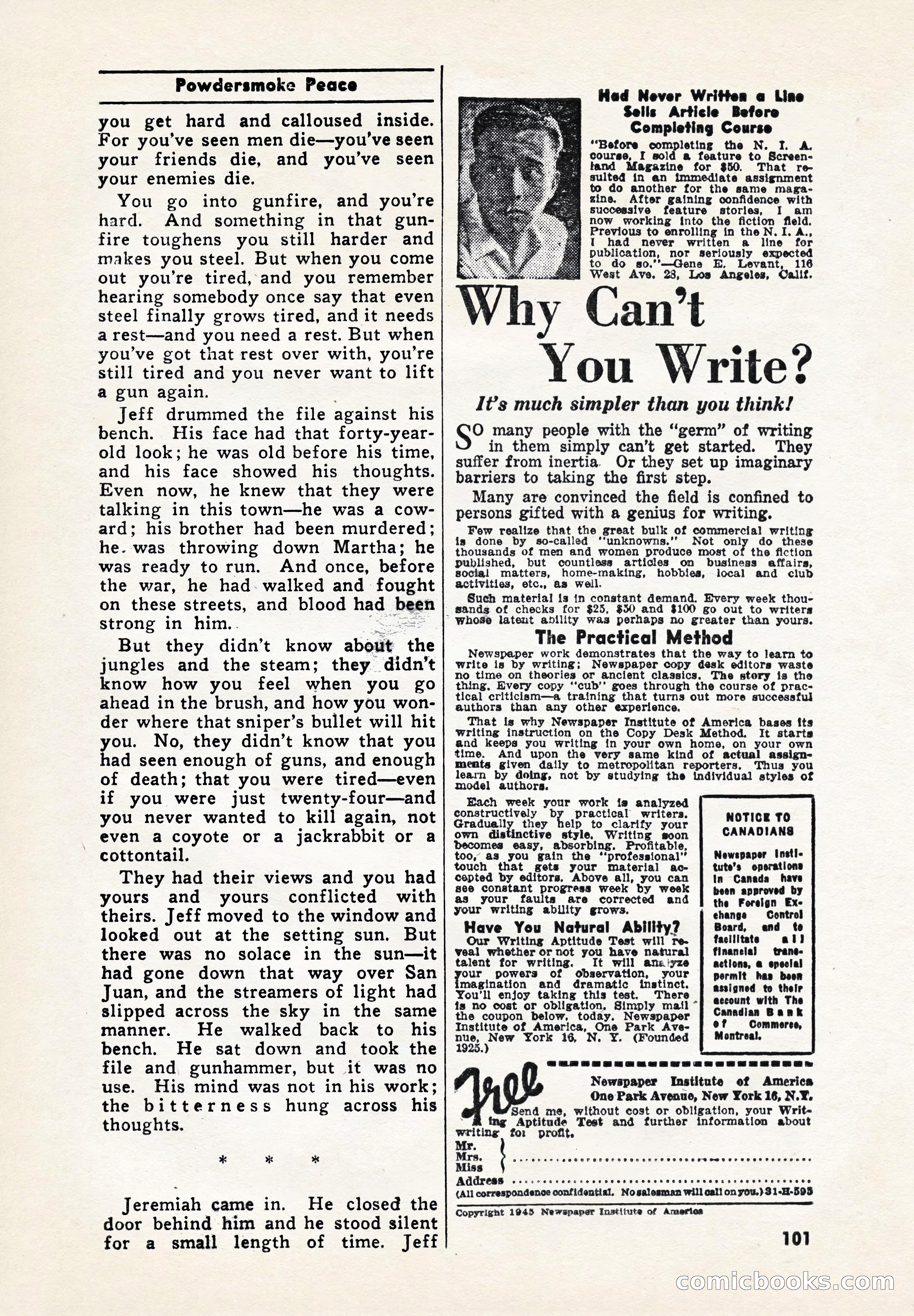 Blue Ribbon Western, July 1945 — page 101 of 116