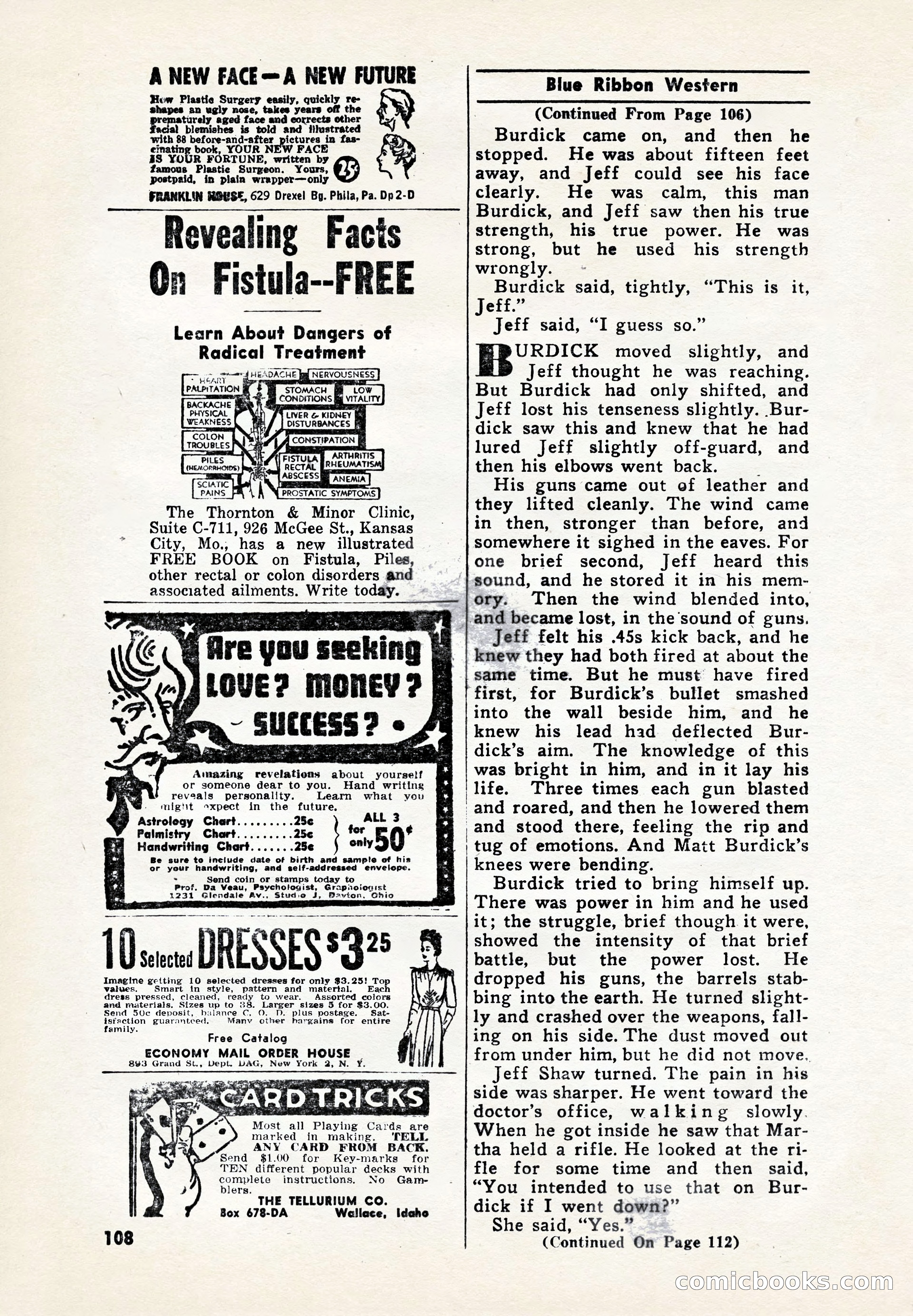 Blue Ribbon Western, July 1945 — page 108 of 116