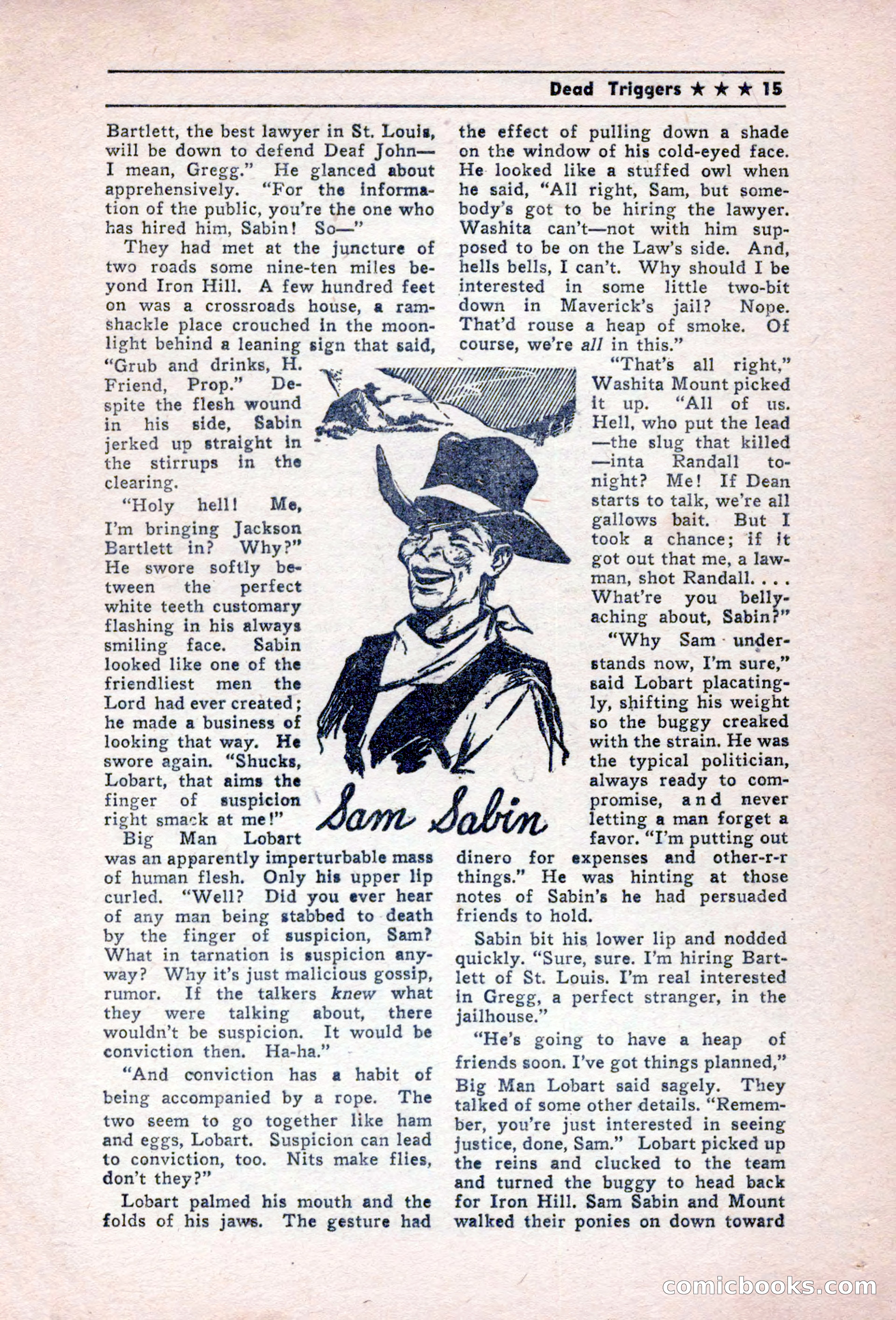 Blue Ribbon Western, December 1945 — page 15 of 116