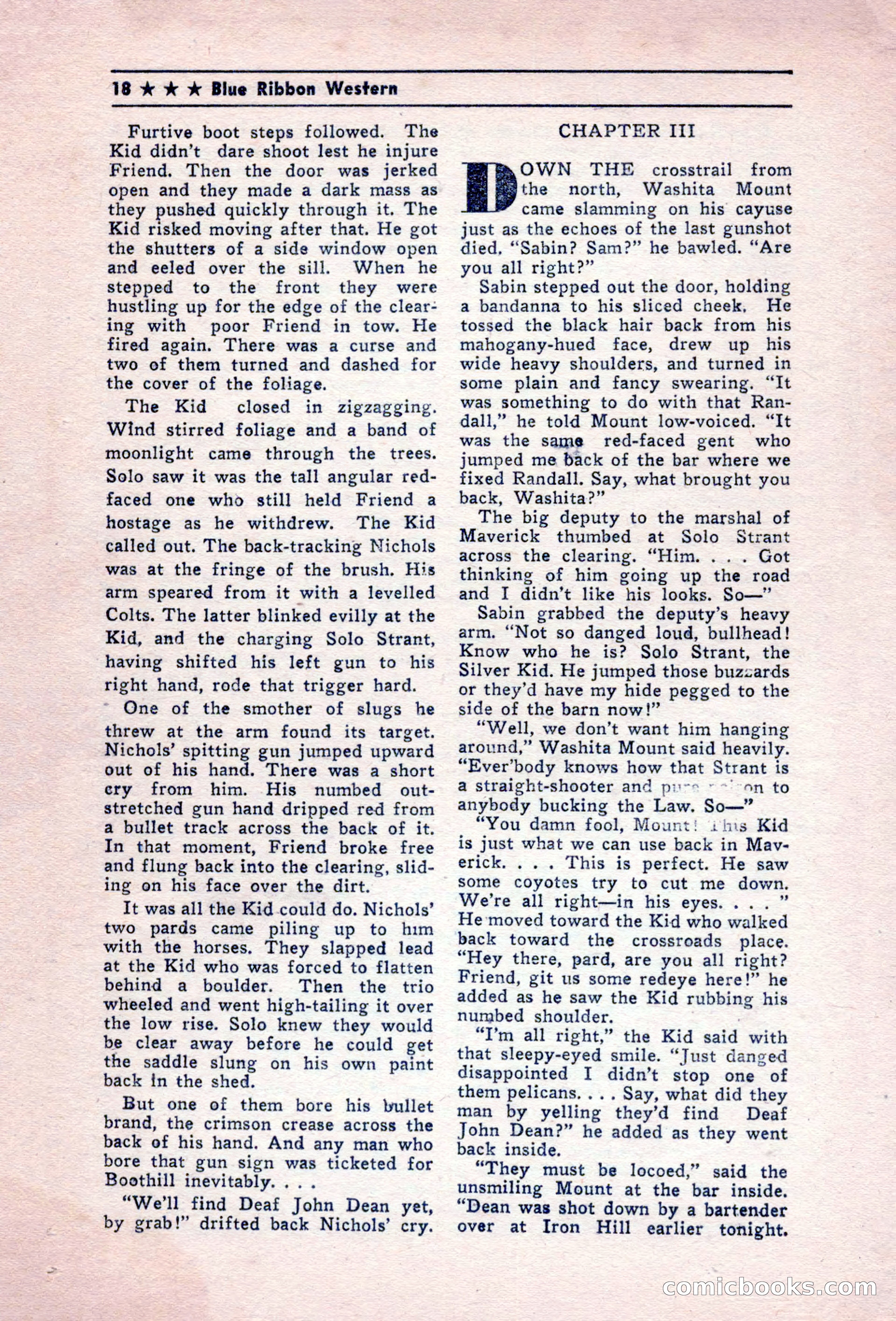 Blue Ribbon Western, December 1945 — page 18 of 116