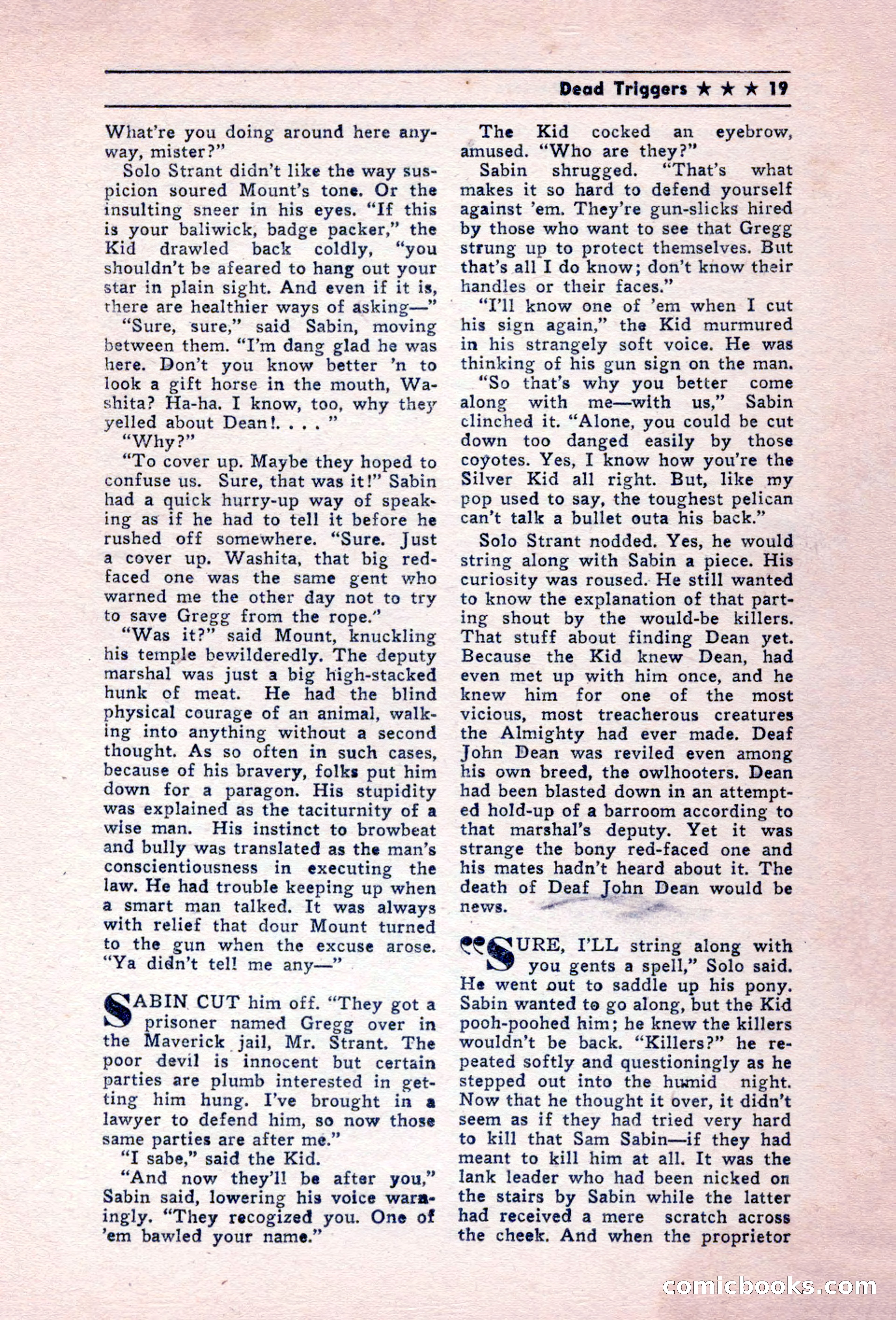 Blue Ribbon Western, December 1945 — page 19 of 116