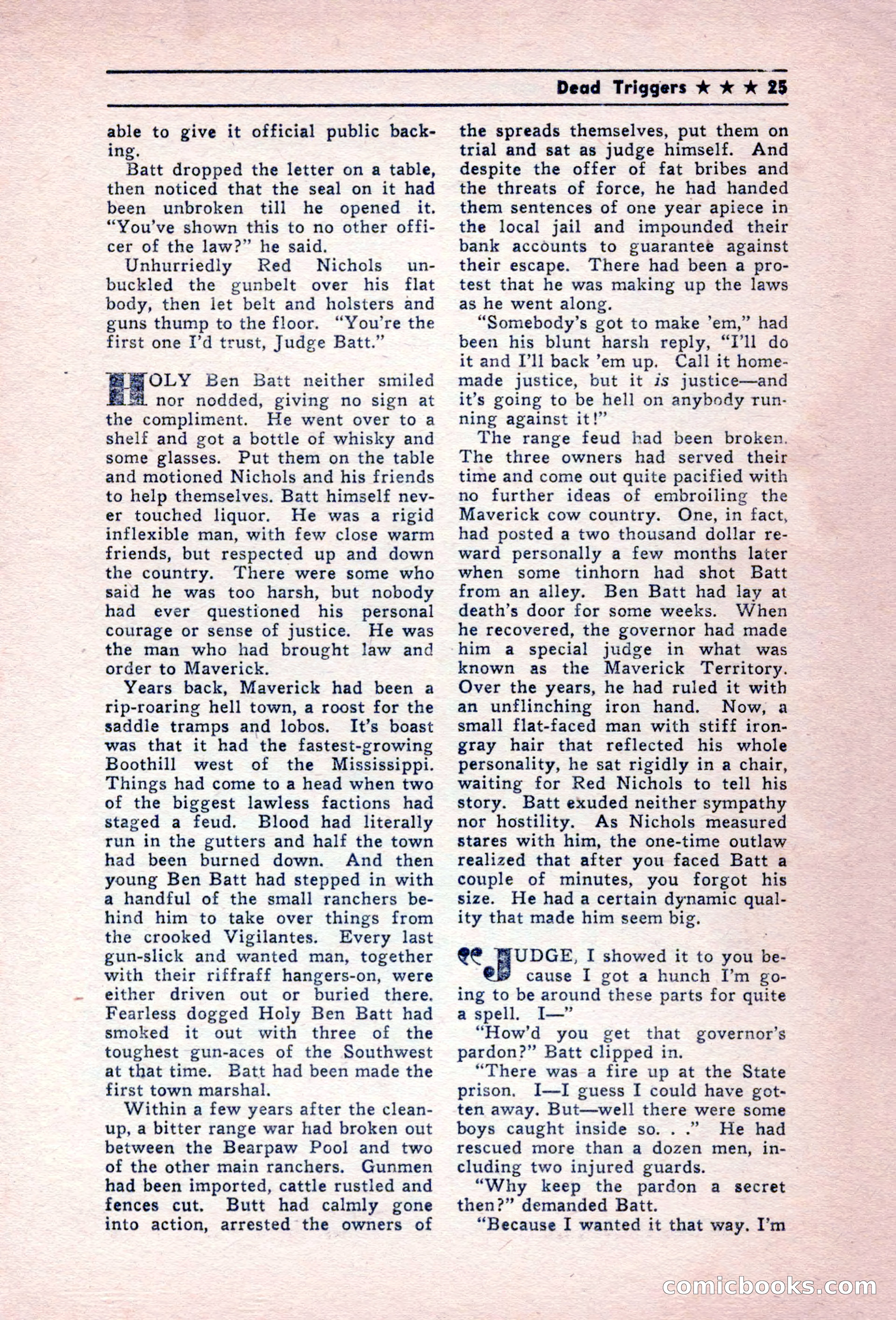 Blue Ribbon Western, December 1945 — page 25 of 116