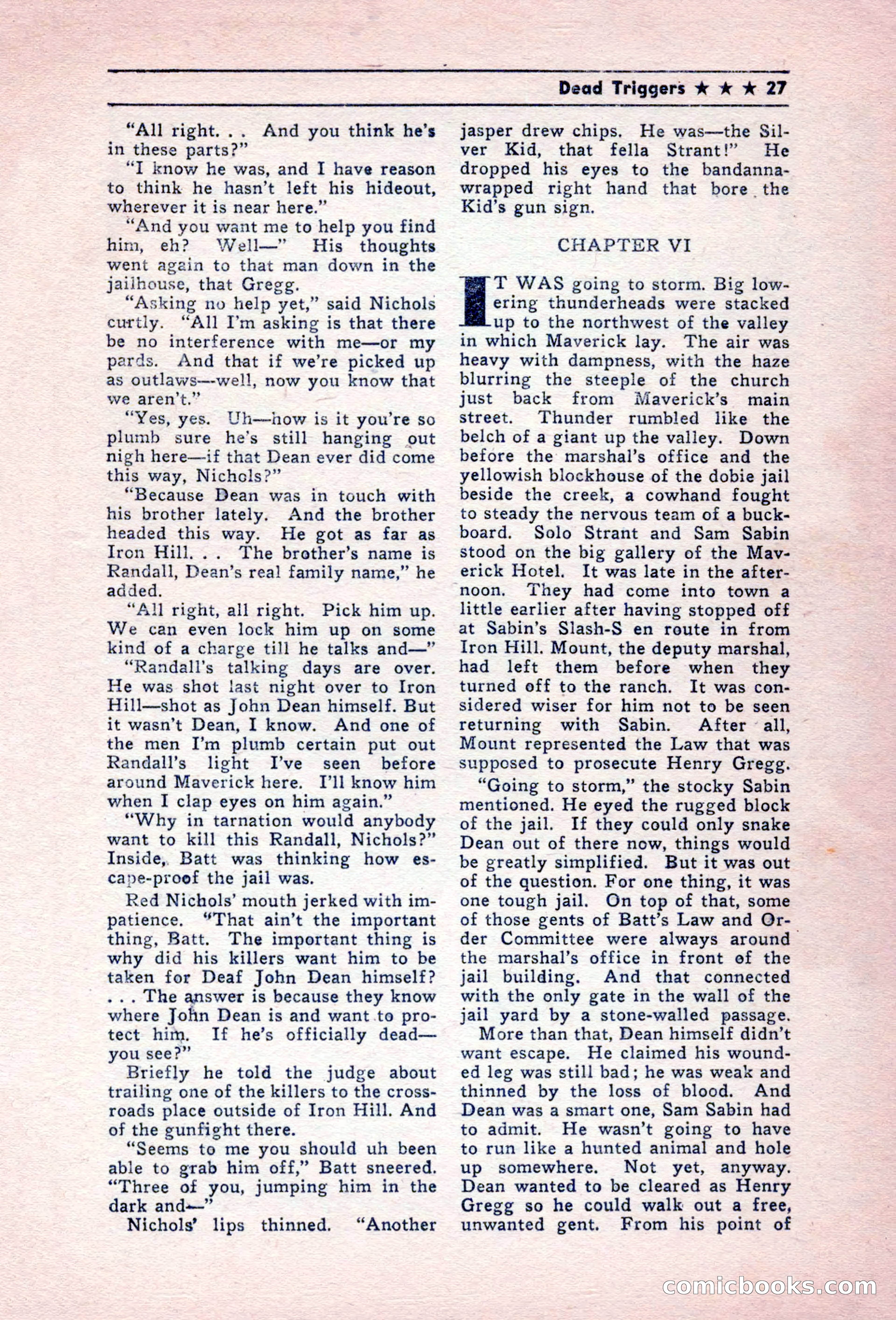 Blue Ribbon Western, December 1945 — page 27 of 116